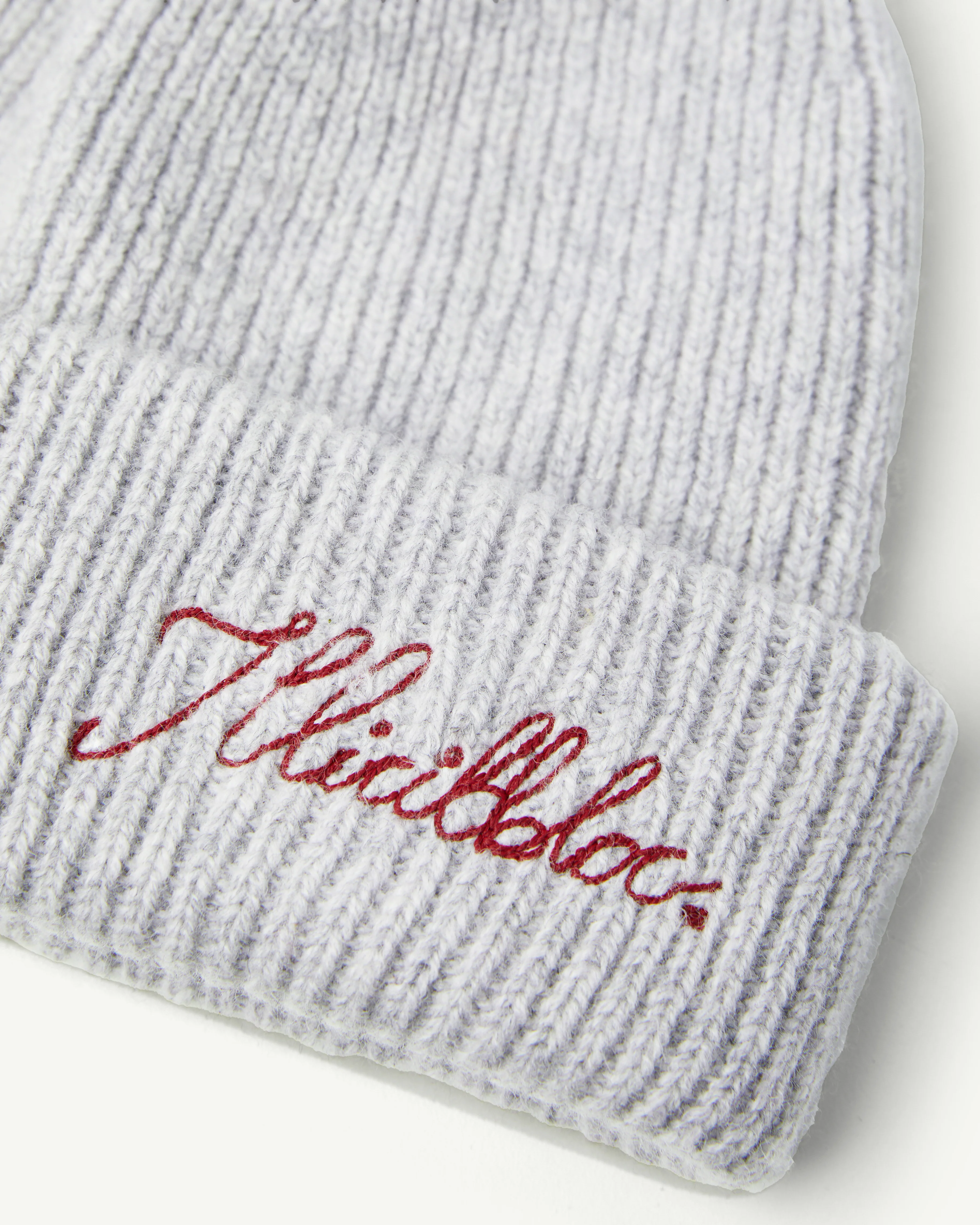 LAMBSWOOL ANGLER BEANIE - GREY - Image 3