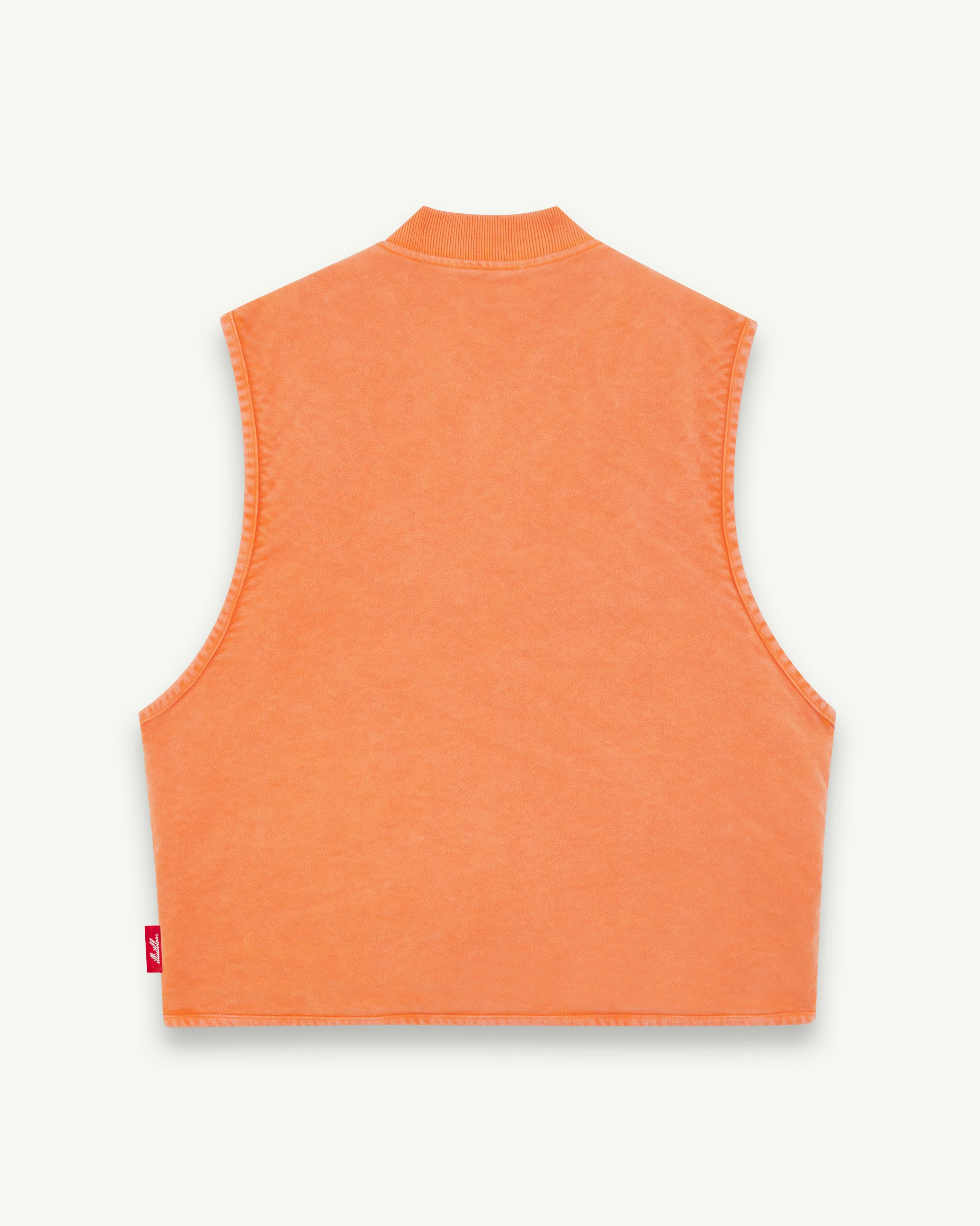 MOLESKIN ANGLER GILET - CARP ORANGE - Image 8
