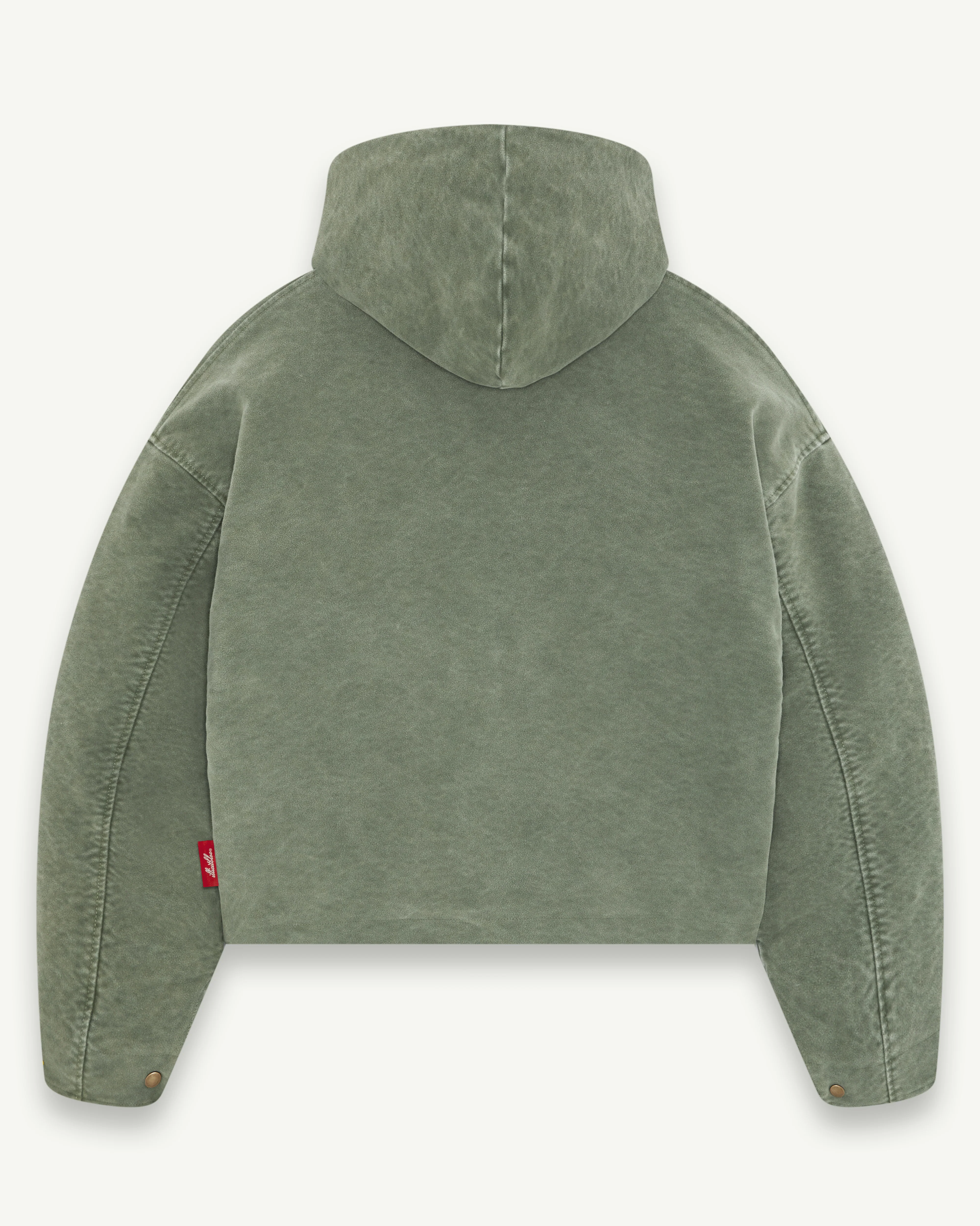 MOLESKIN ANGLER HOODED JACKET - MOSS GRAY - Image 11