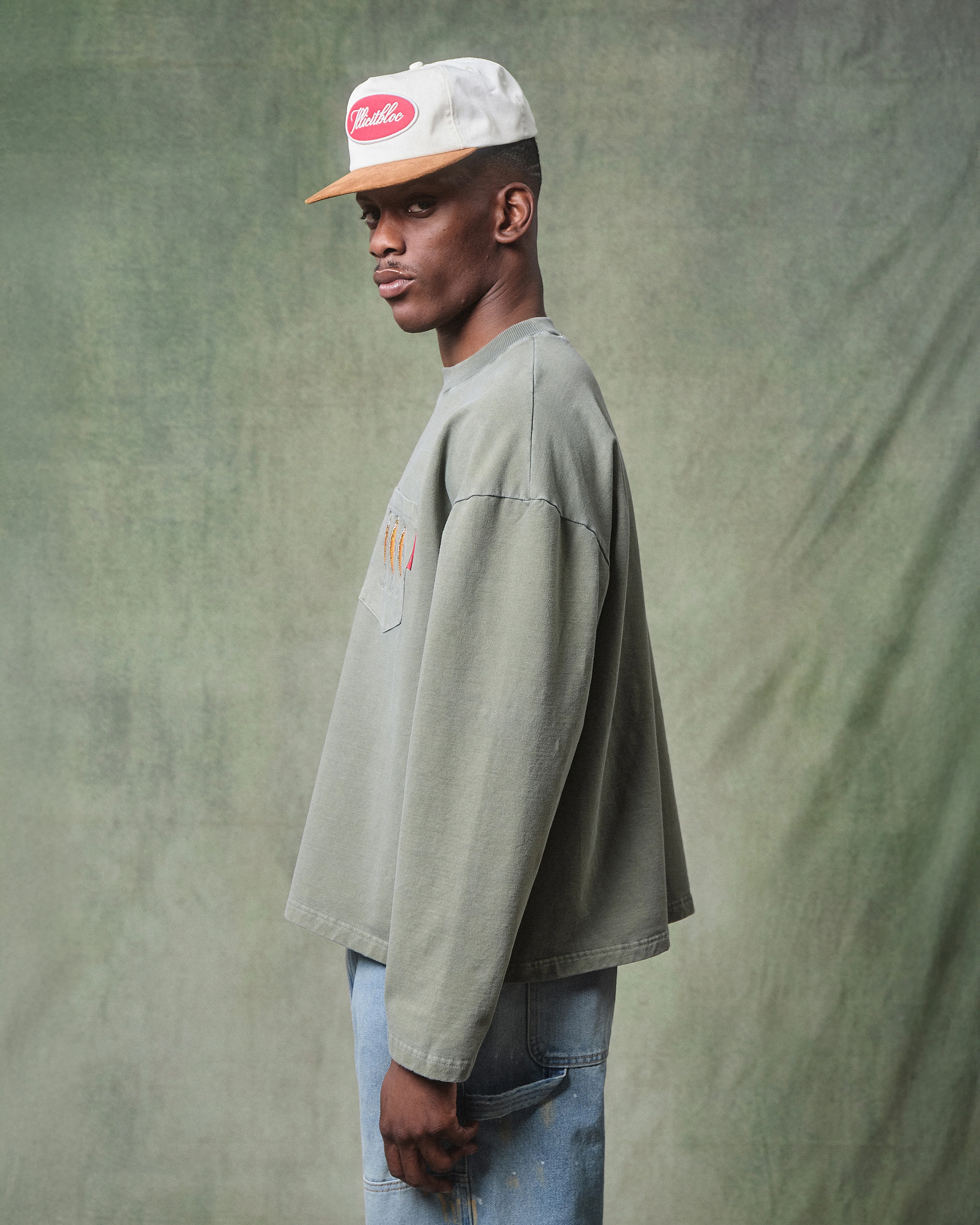 BAIT CLOUDWEAVE™ POCKET LONG SLEEVE T-SHIRT - MOSS GRAY - Image 4