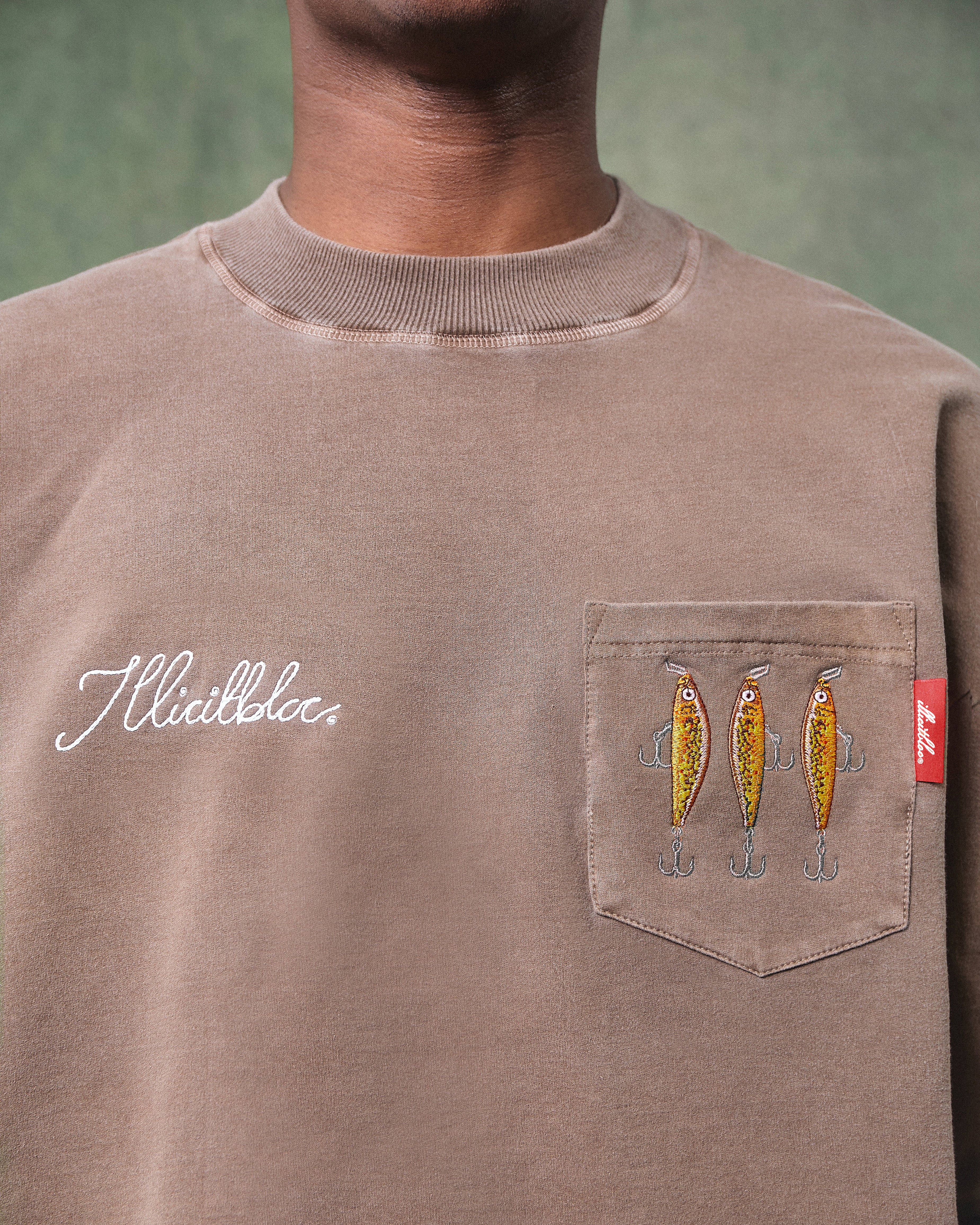BAIT CLOUDWEAVE™ POCKET LONG SLEEVE T-SHIRT - WASHED BROWN - Image 3