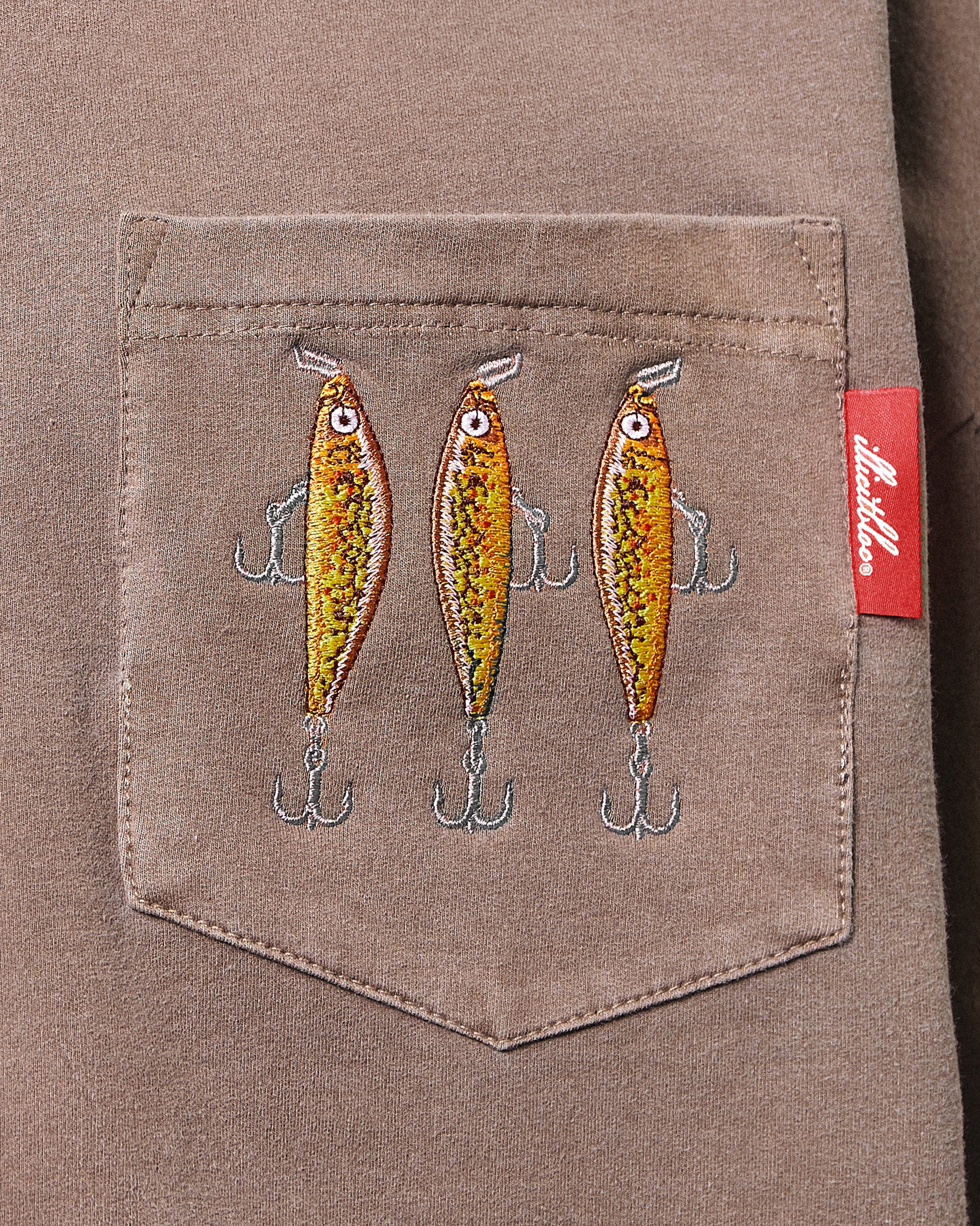 BAIT CLOUDWEAVE™ POCKET LONG SLEEVE T-SHIRT - WASHED BROWN - Image 5