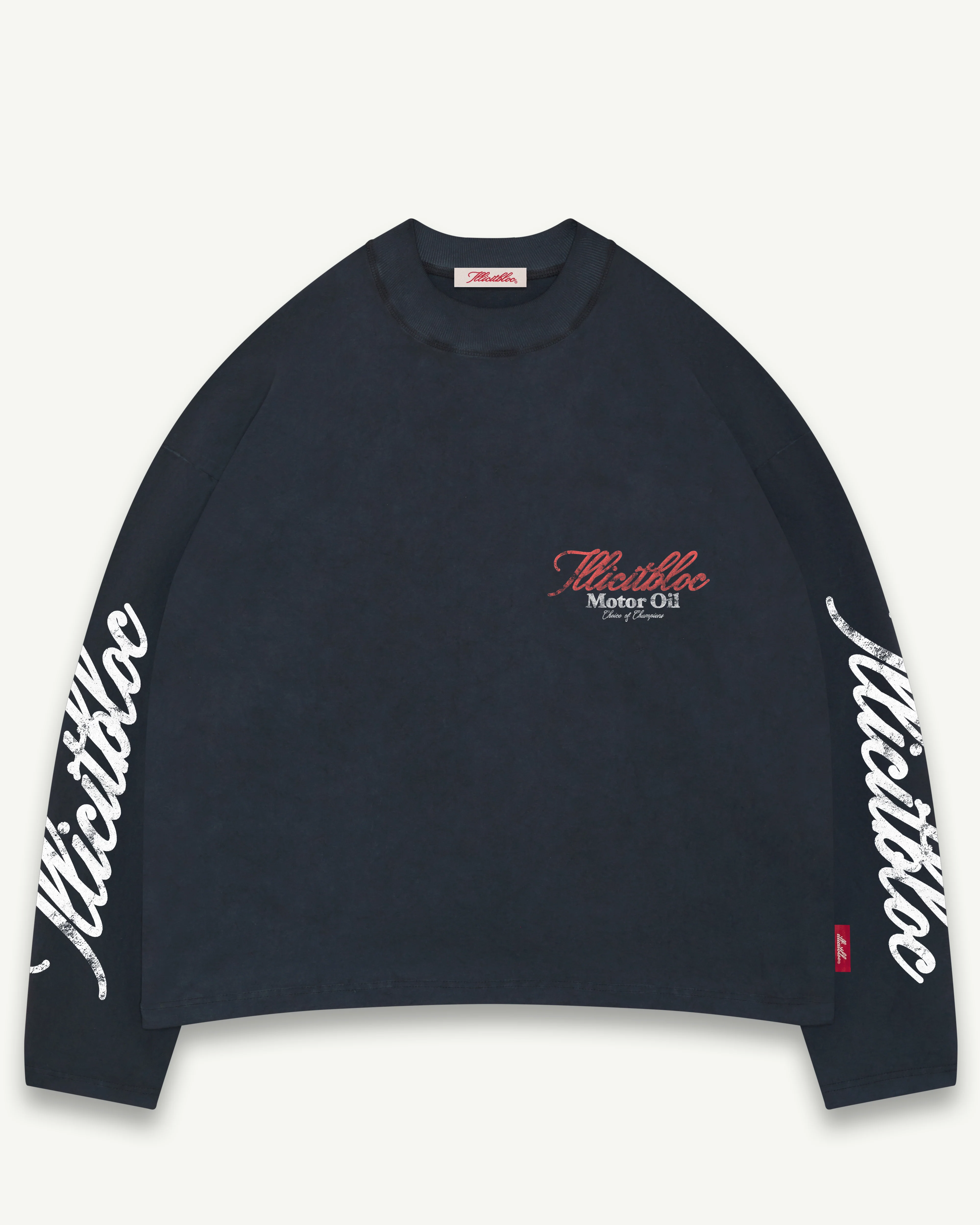 BULL MASCOT CLOUDWEAVE™ LONG SLEEVE T-SHIRT - VINTAGE BLACK - Image 7