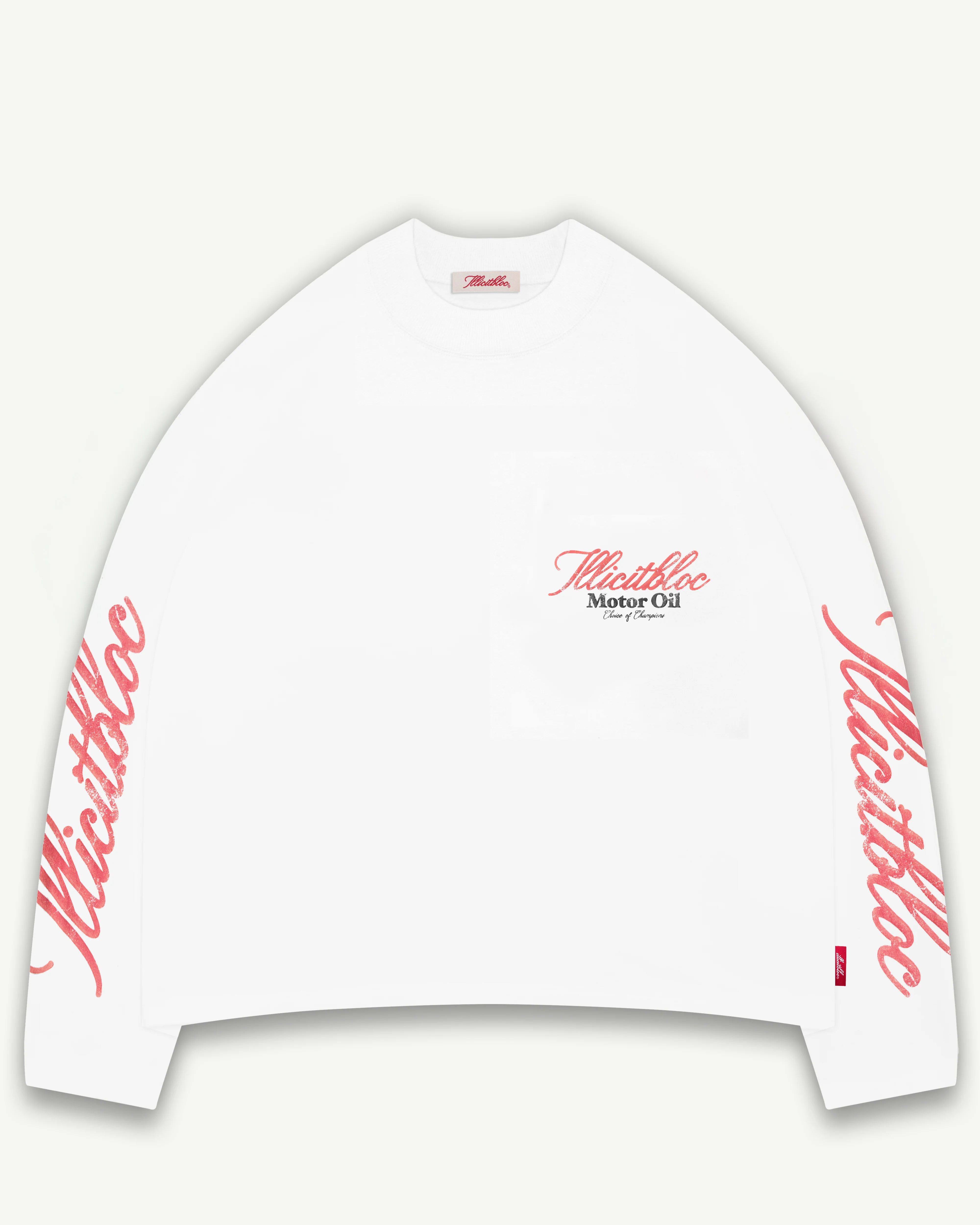 BULL MASCOT CLOUDWEAVE™ LONG SLEEVE T-SHIRT - WHITE - Image 8