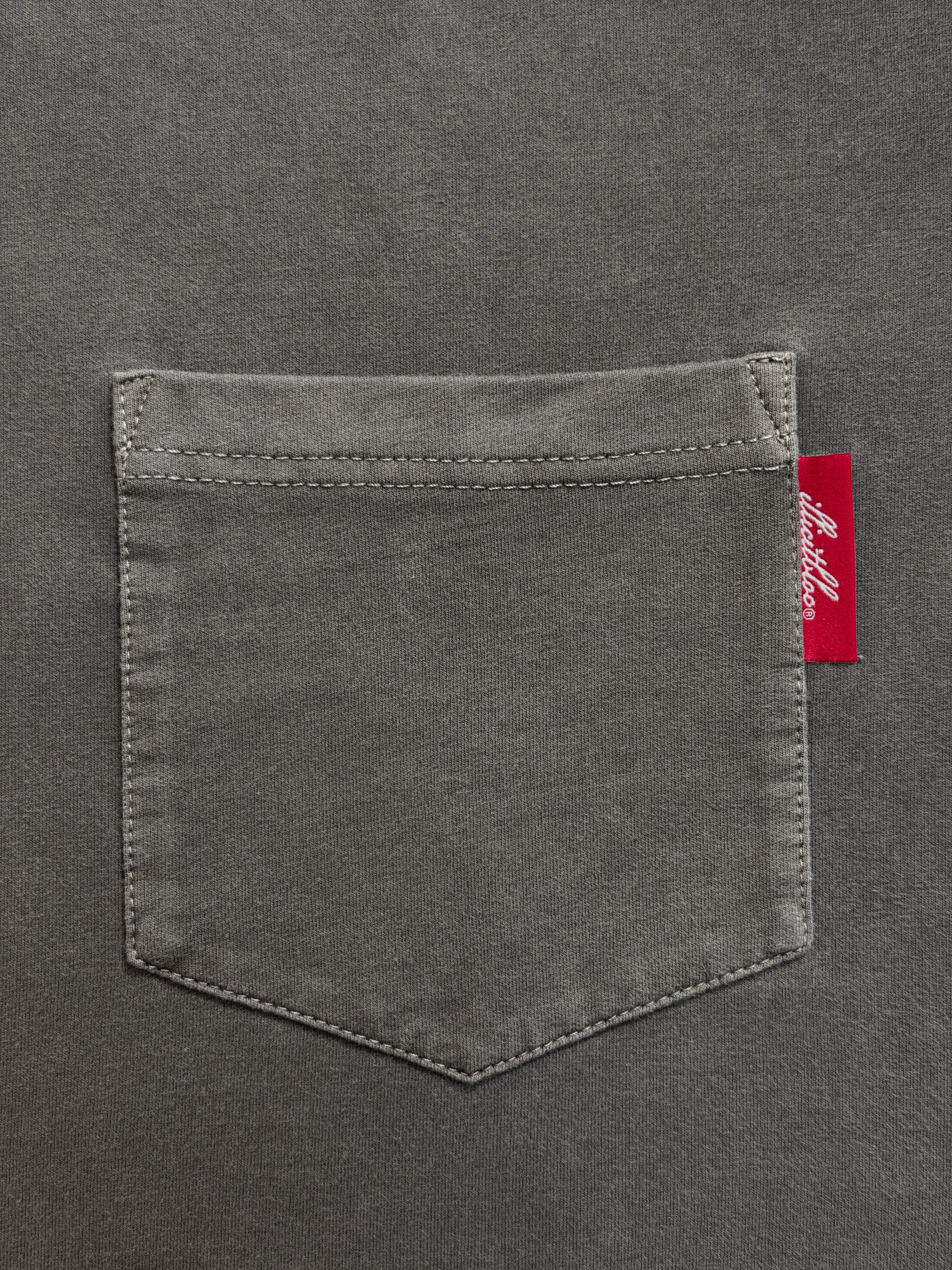 CLASSIC CLOUDWEAVE™ POCKET LONG SLEEVE T-SHIRT - CHARCOAL - Image 4