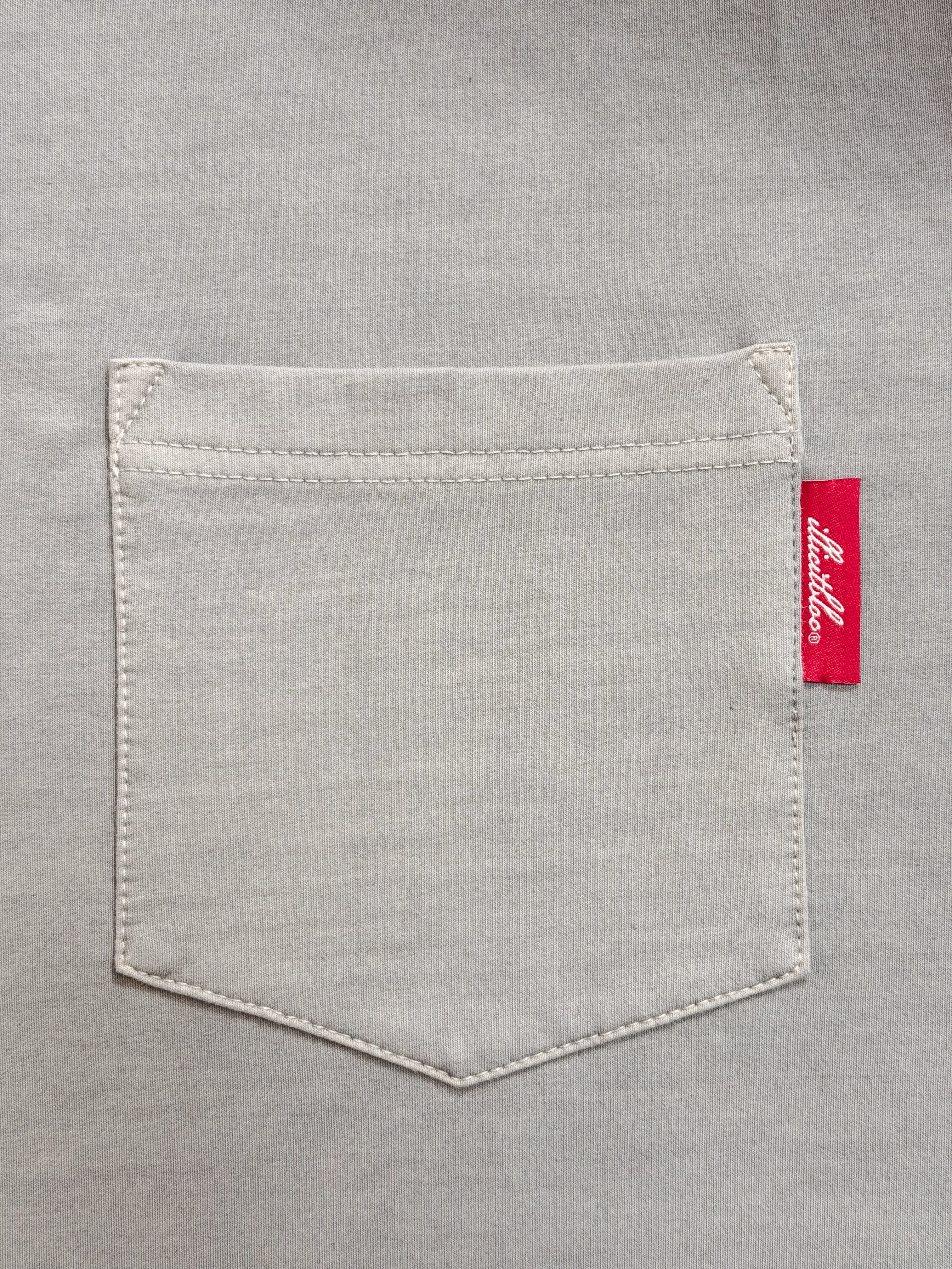 CLASSIC CLOUDWEAVE™ POCKET LONG SLEEVE T-SHIRT - POWDER GREY - Image 4