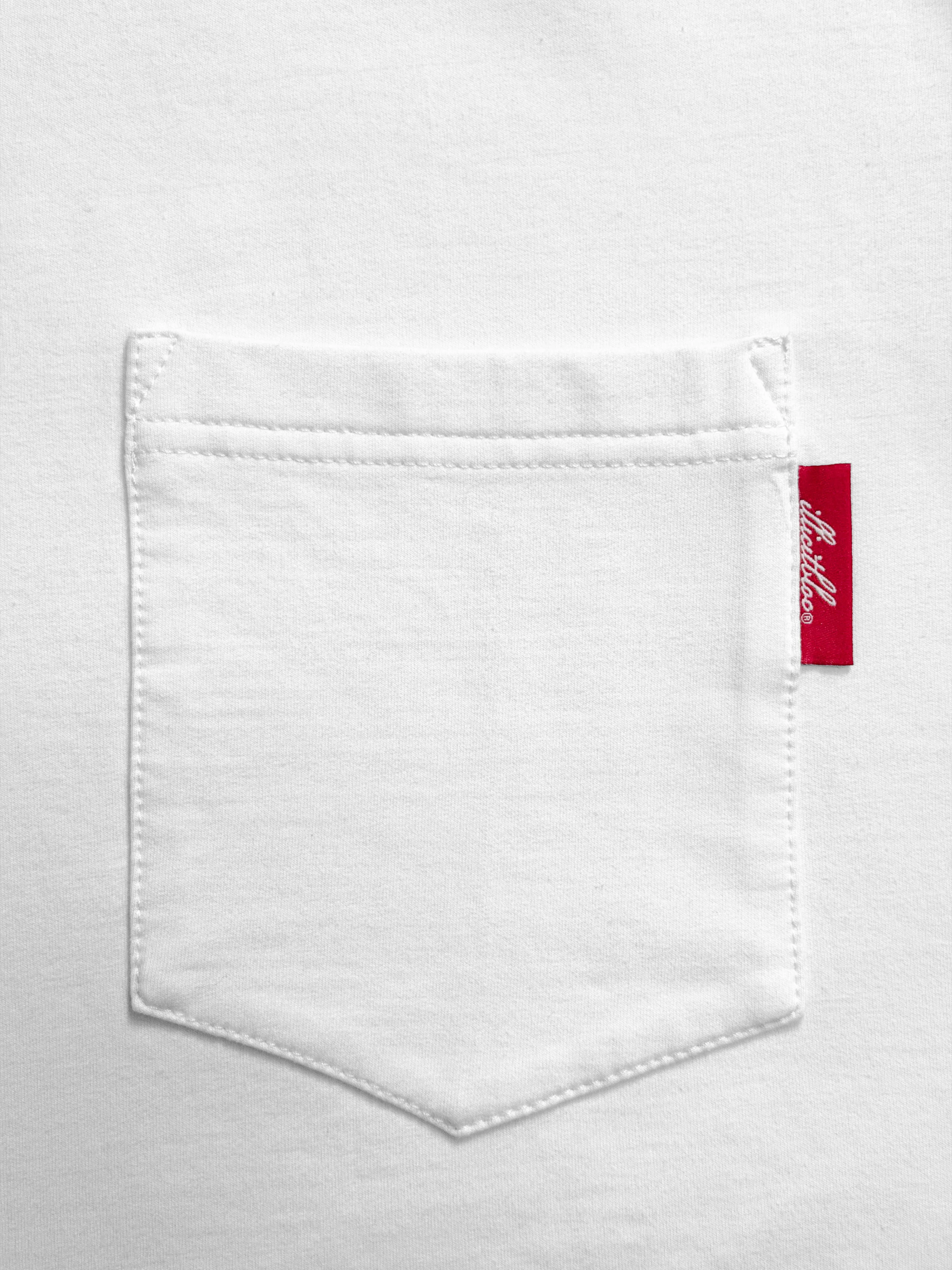 CLASSIC CLOUDWEAVE™ POCKET LONG SLEEVE T-SHIRT - WHITE - Image 4