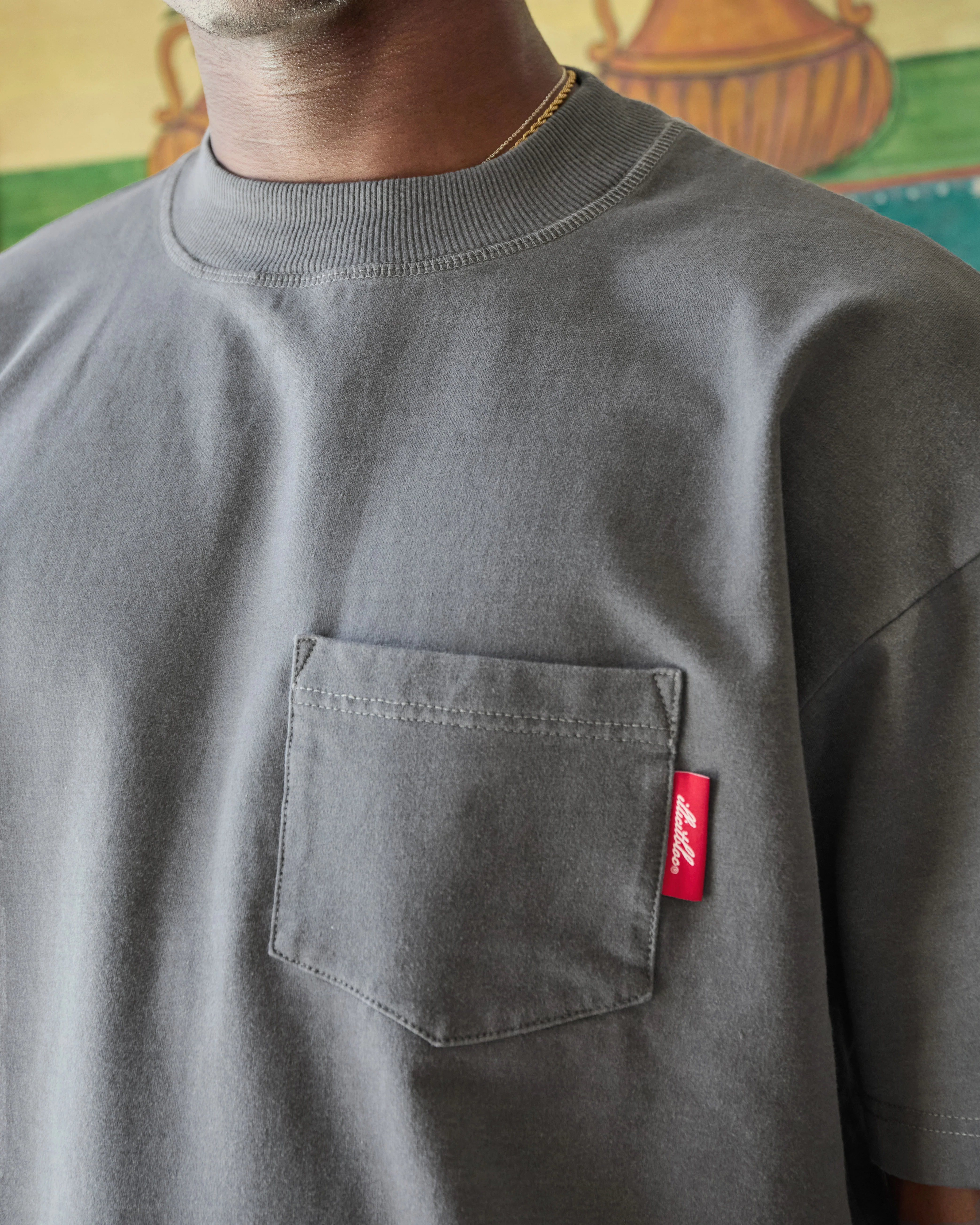 CLASSIC CLOUDWEAVE™ POCKET T-SHIRT - CHARCOAL - Image 3
