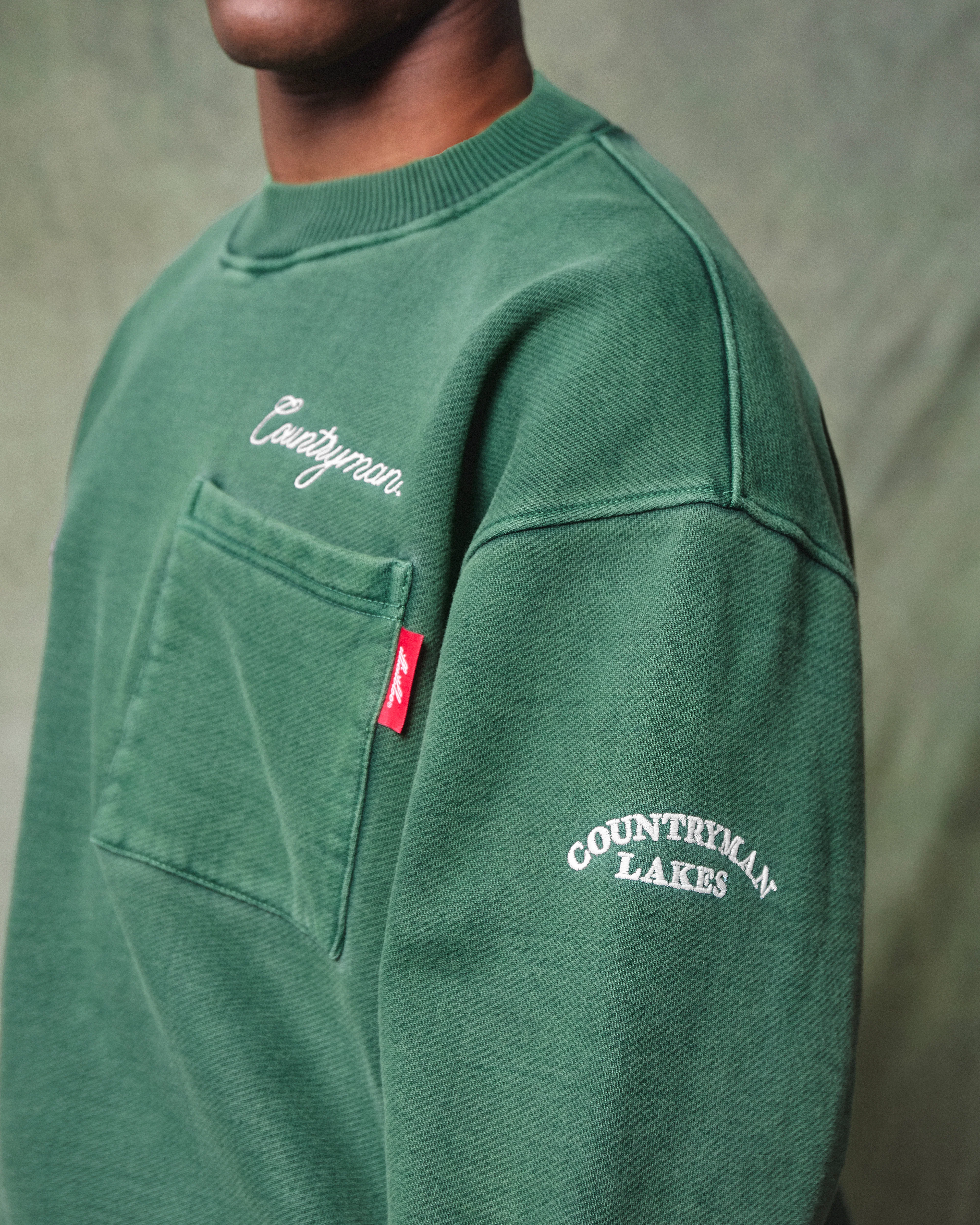 CLUBHOUSE IRONWEAVE™ POCKET SWEATSHIRT - HUNTER GREEN - Image 5