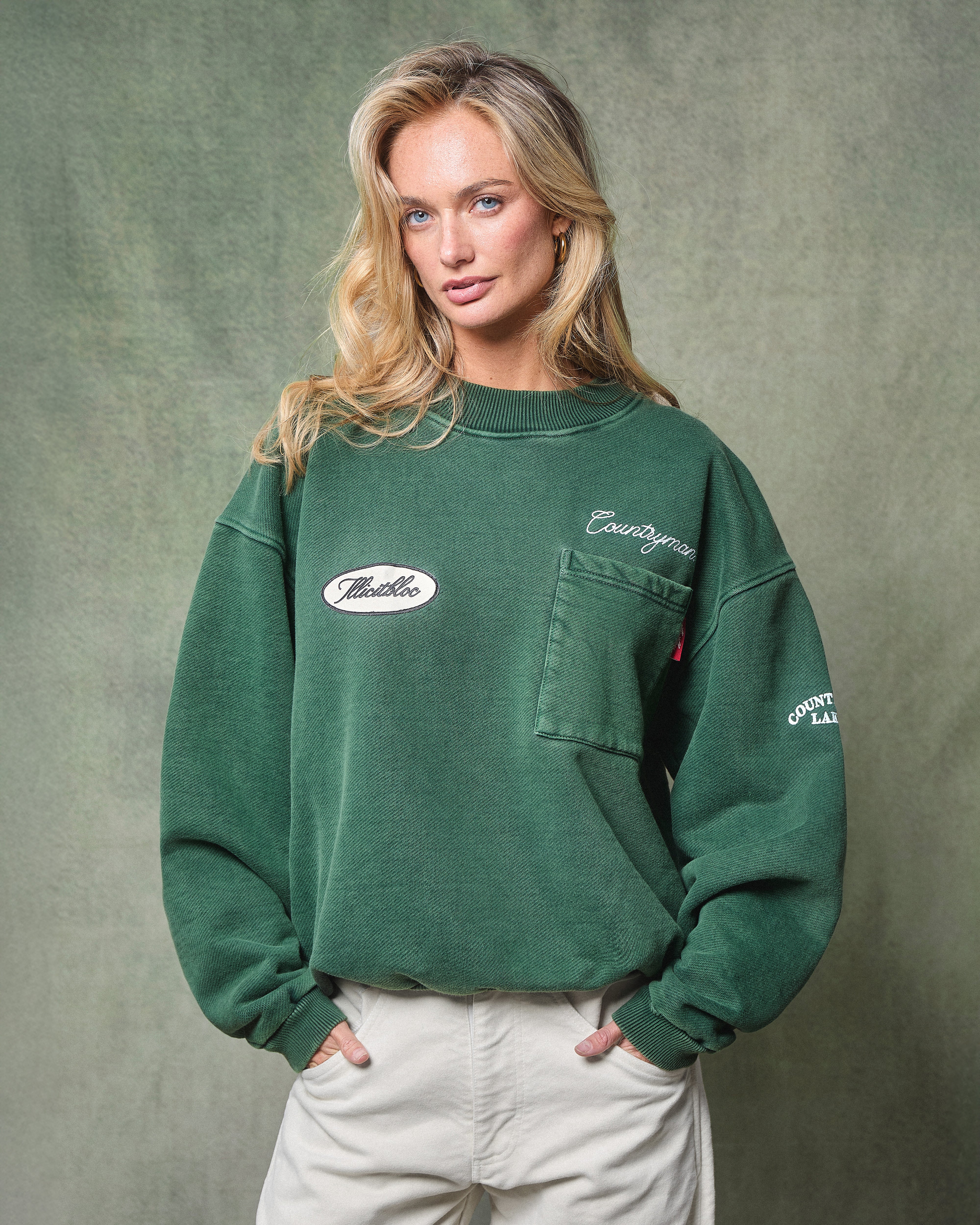 CLUBHOUSE IRONWEAVE™ POCKET SWEATSHIRT - HUNTER GREEN - Image 6