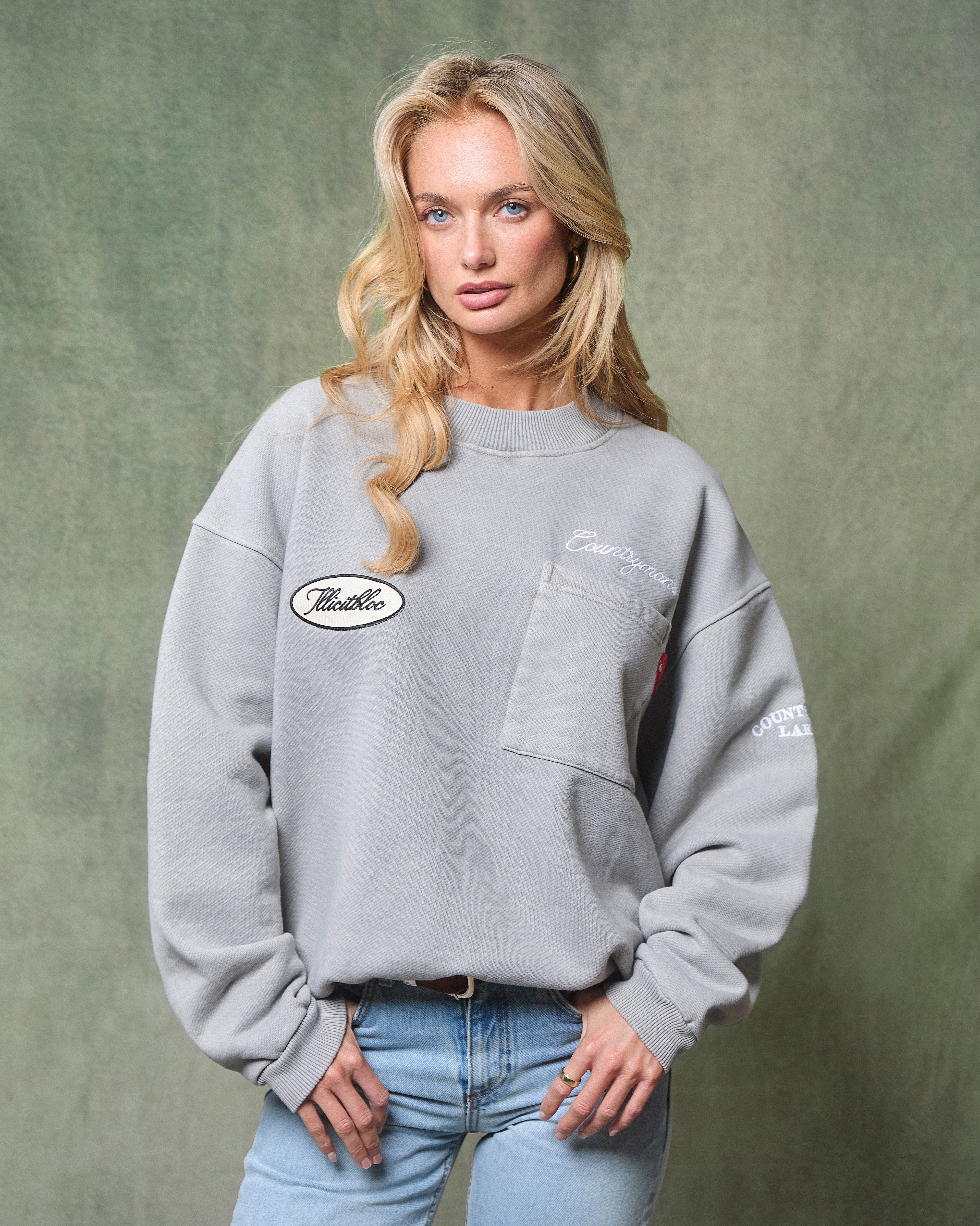 CLUBHOUSE IRONWEAVE™ POCKET SWEATSHIRT - POWDER GREY - Image 5