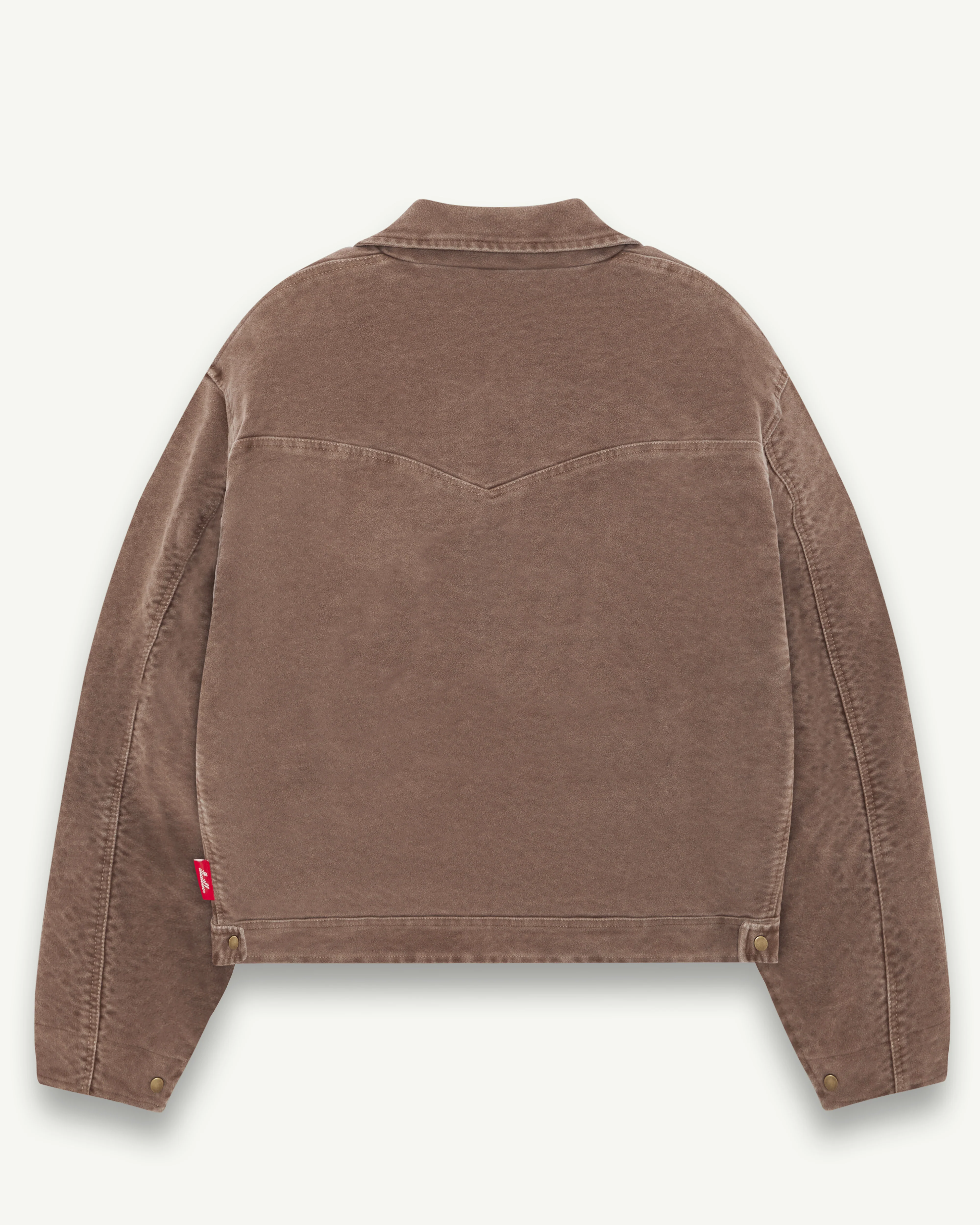 MOLESKIN TRUCKER JACKET - WASHED BROWN - Image 10