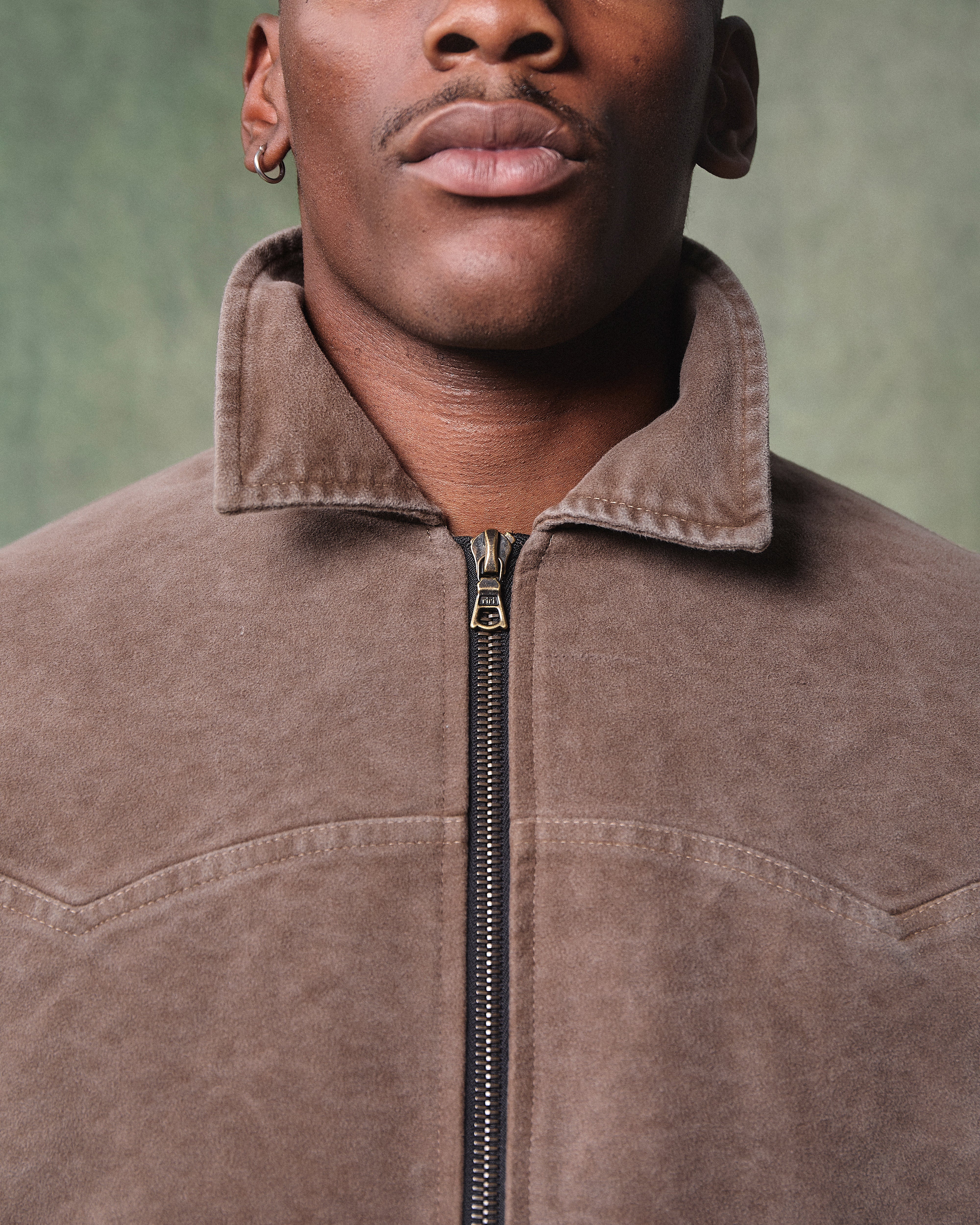 MOLESKIN TRUCKER JACKET - WASHED BROWN - Image 3