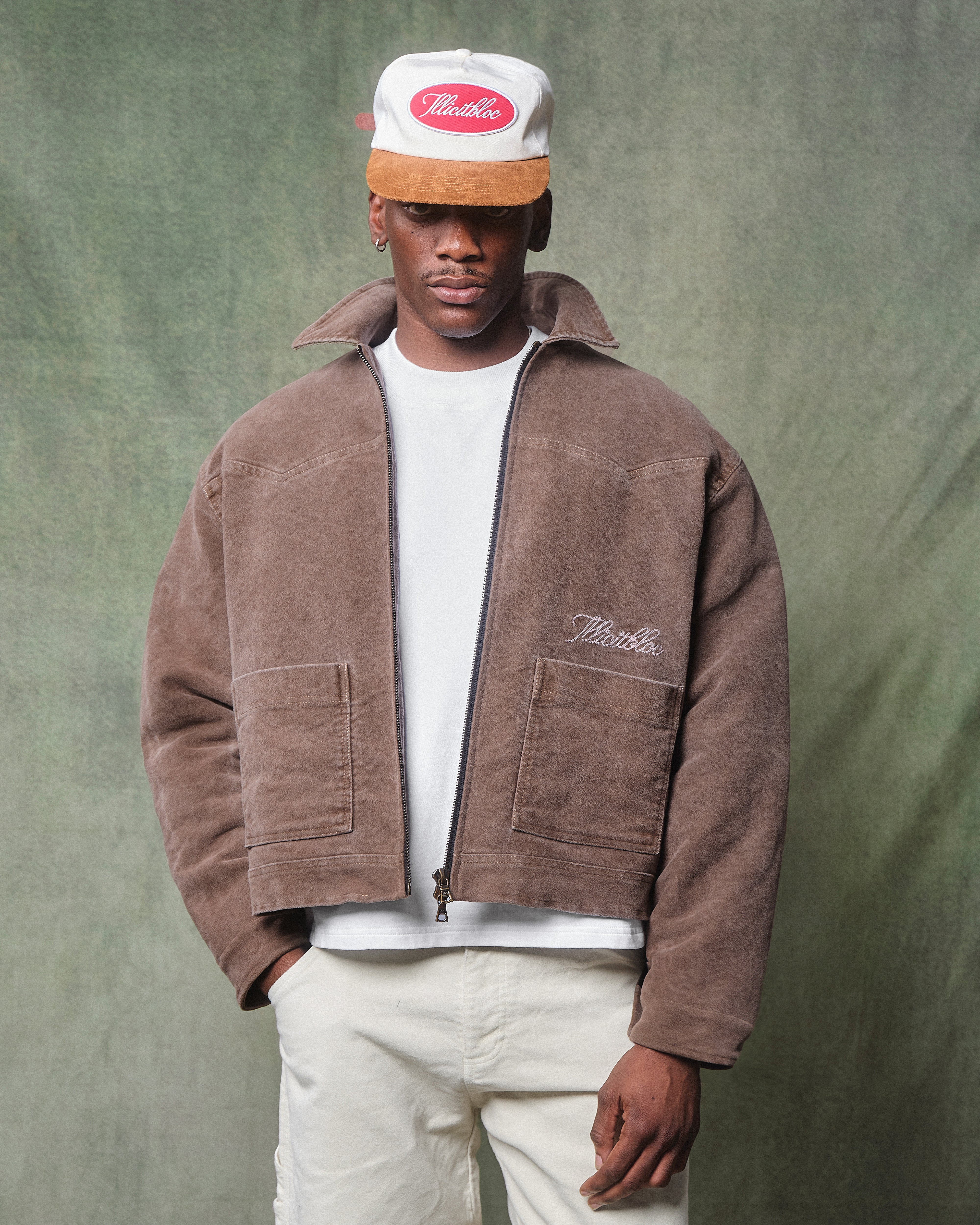 MOLESKIN TRUCKER JACKET - WASHED BROWN - Image 4