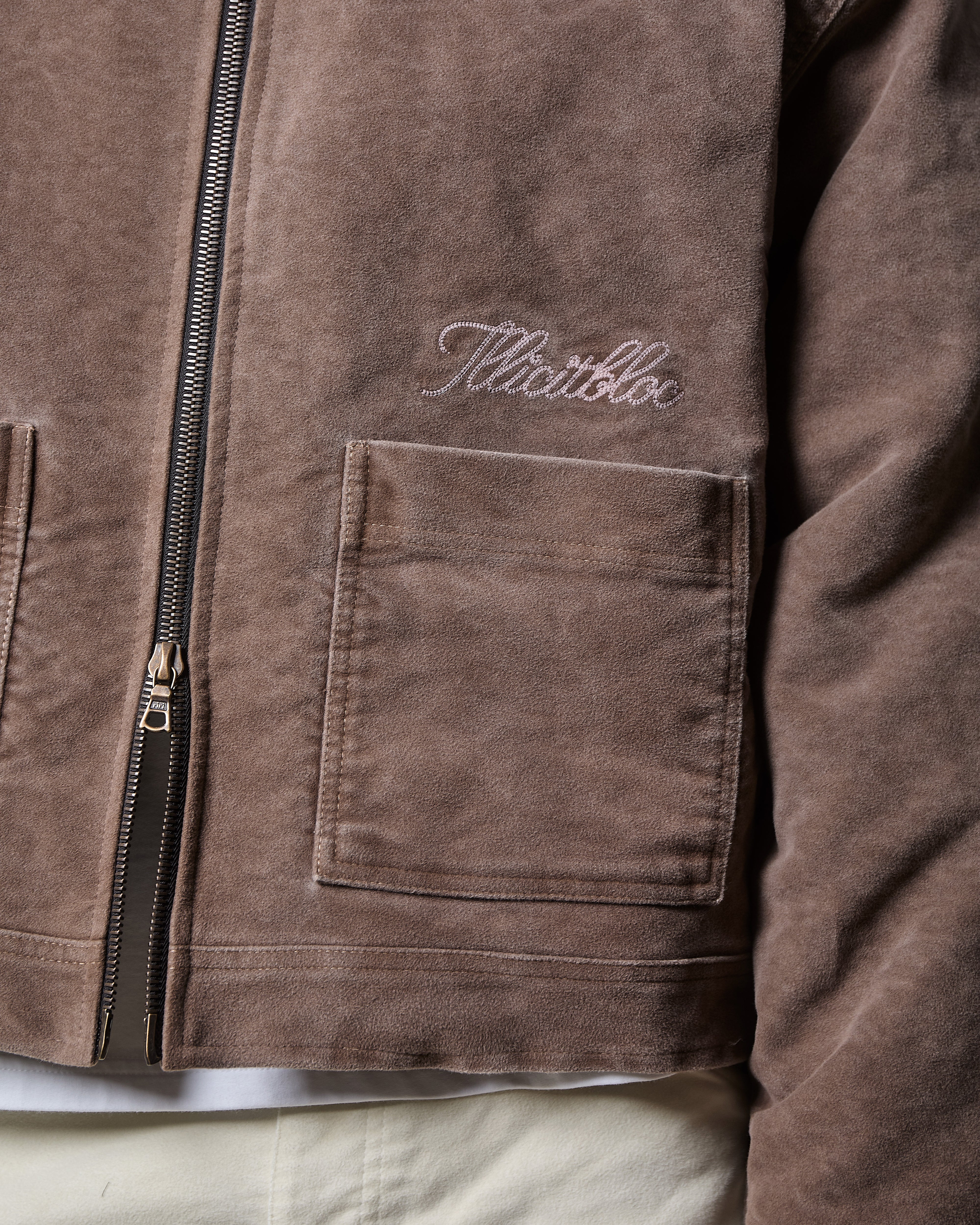 MOLESKIN TRUCKER JACKET - WASHED BROWN - Image 5