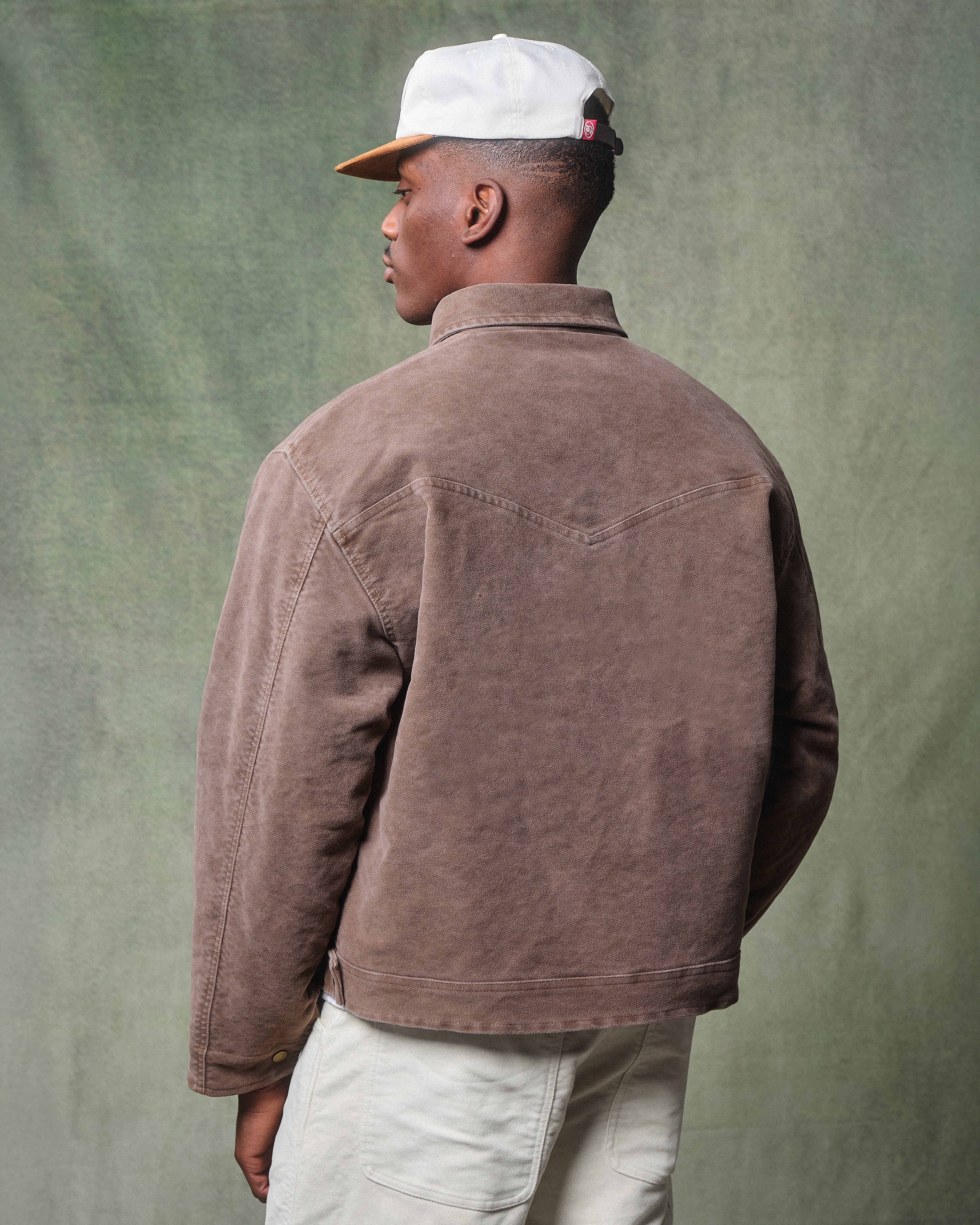MOLESKIN TRUCKER JACKET - WASHED BROWN - Image 6