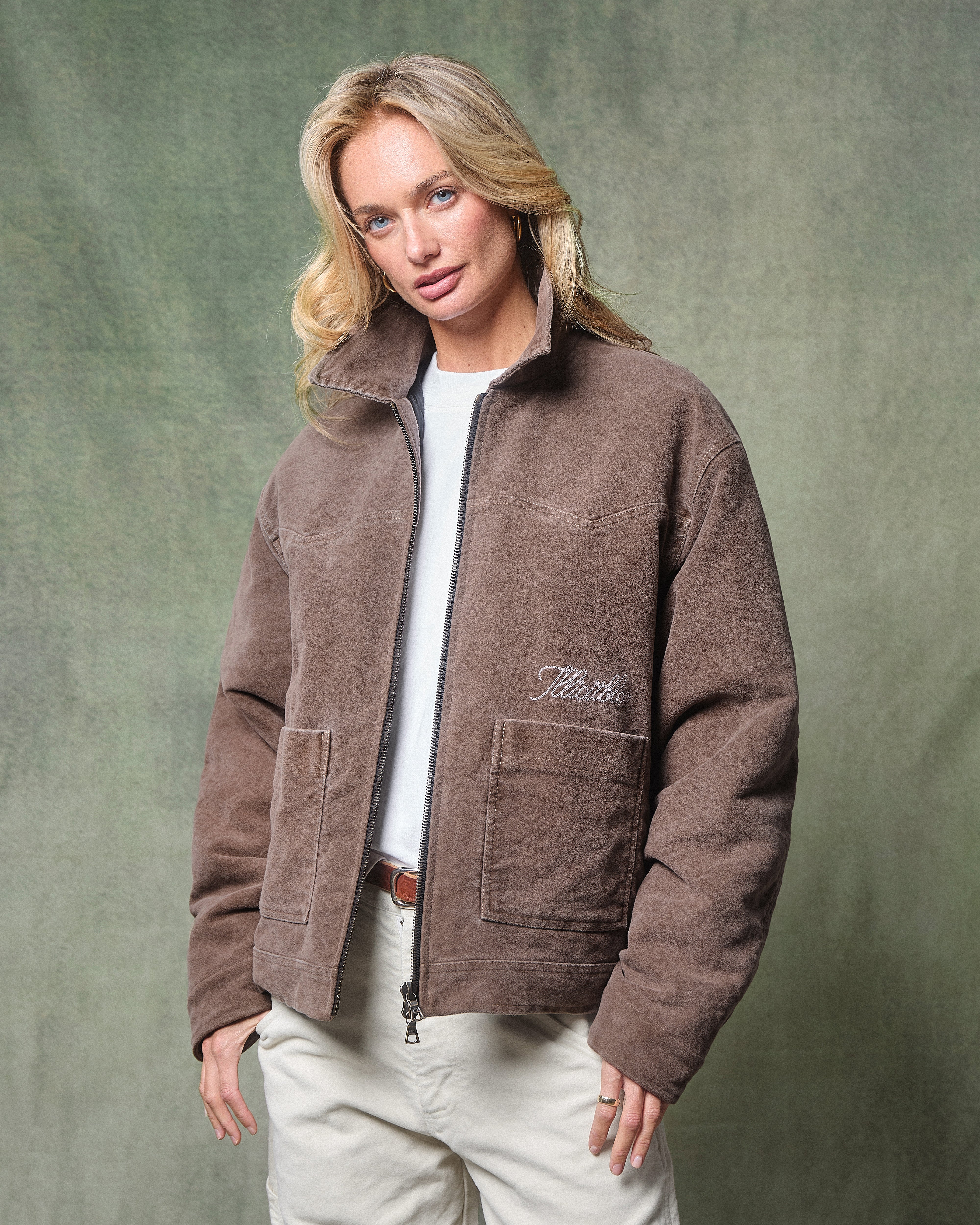 MOLESKIN TRUCKER JACKET - WASHED BROWN - Image 9