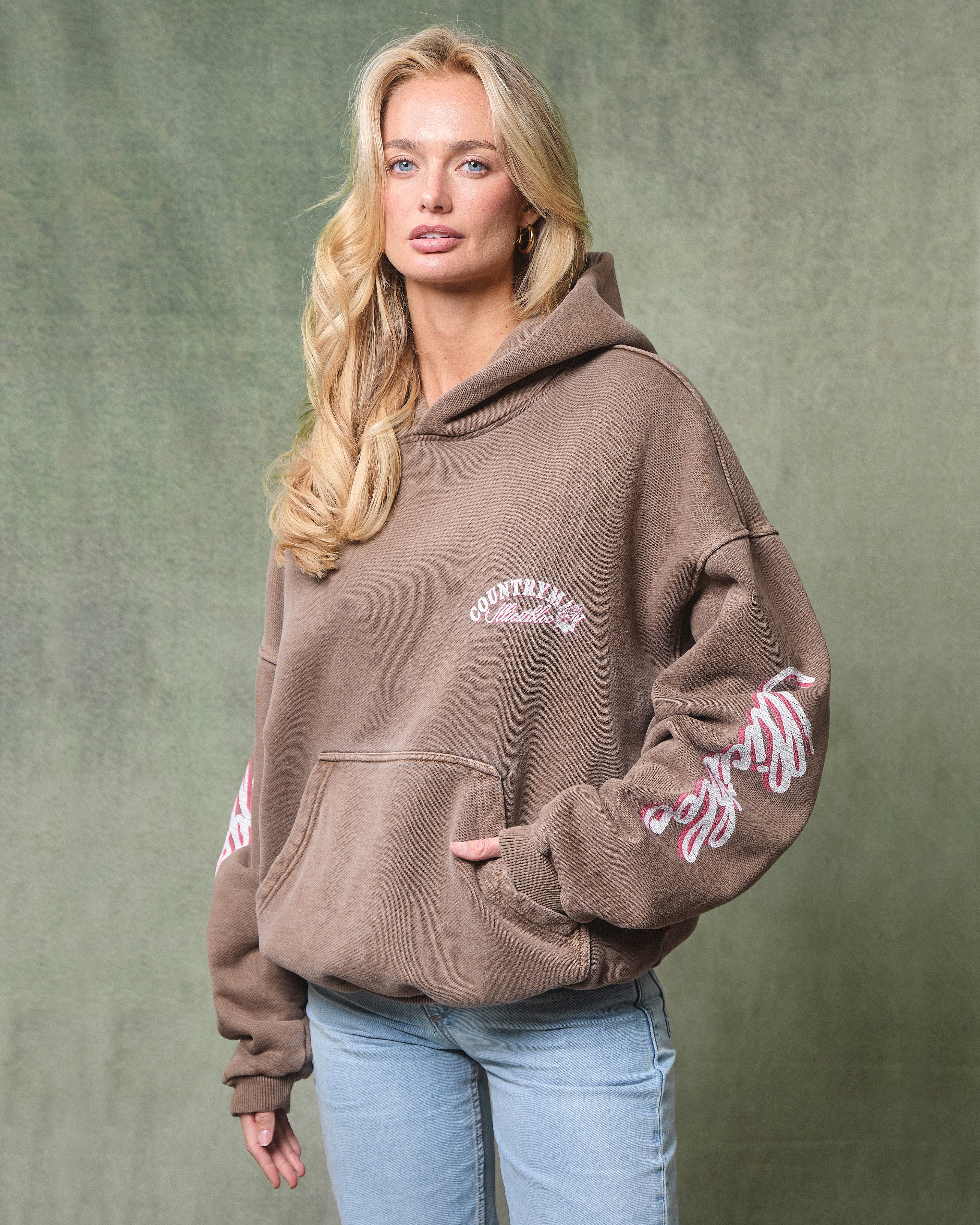 HOOKED IRONWEAVE™ HOODIE - WASHED BROWN - Image 7