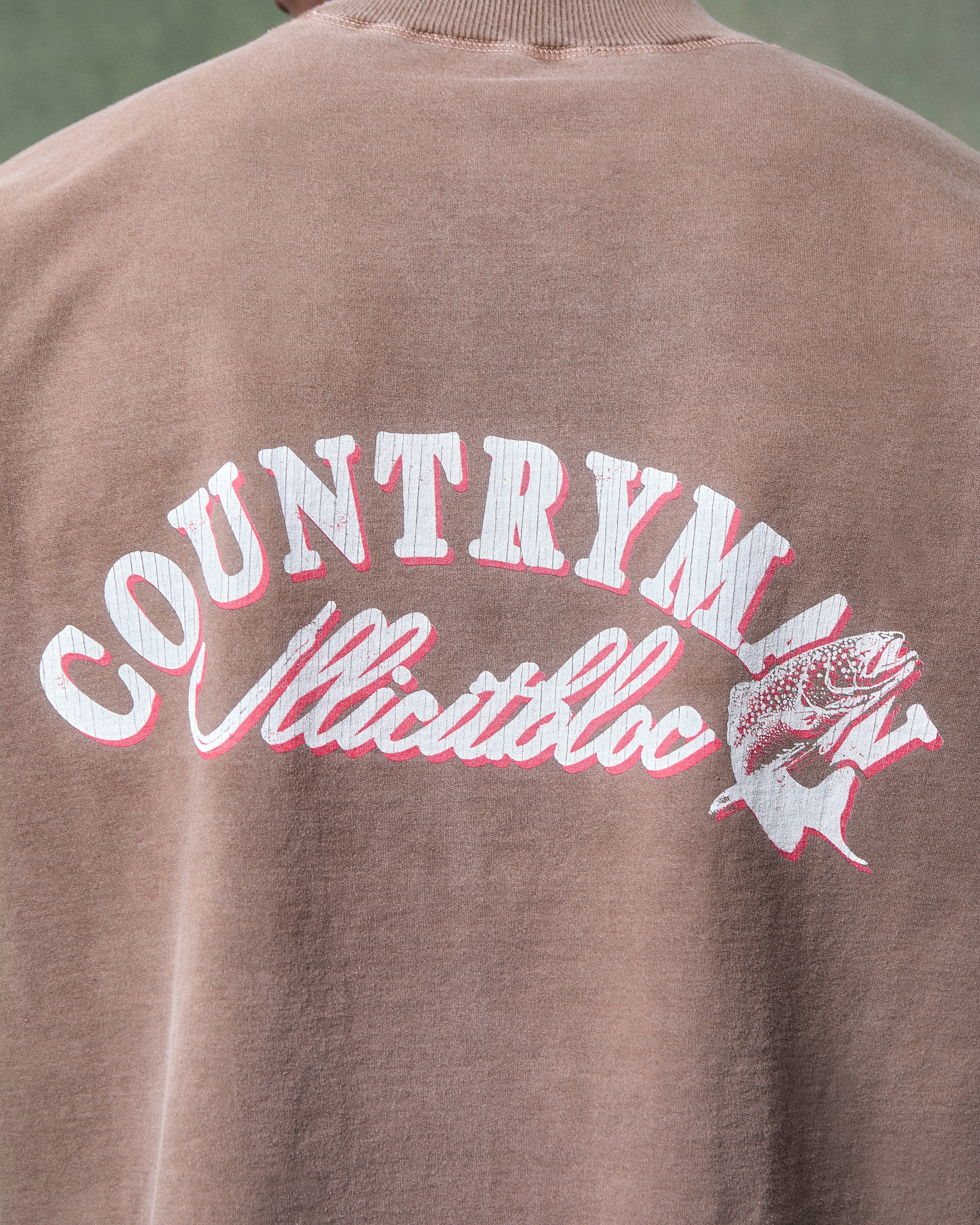 HOOKED CLOUDWEAVE™ T-SHIRT - WASHED BROWN - Image 4