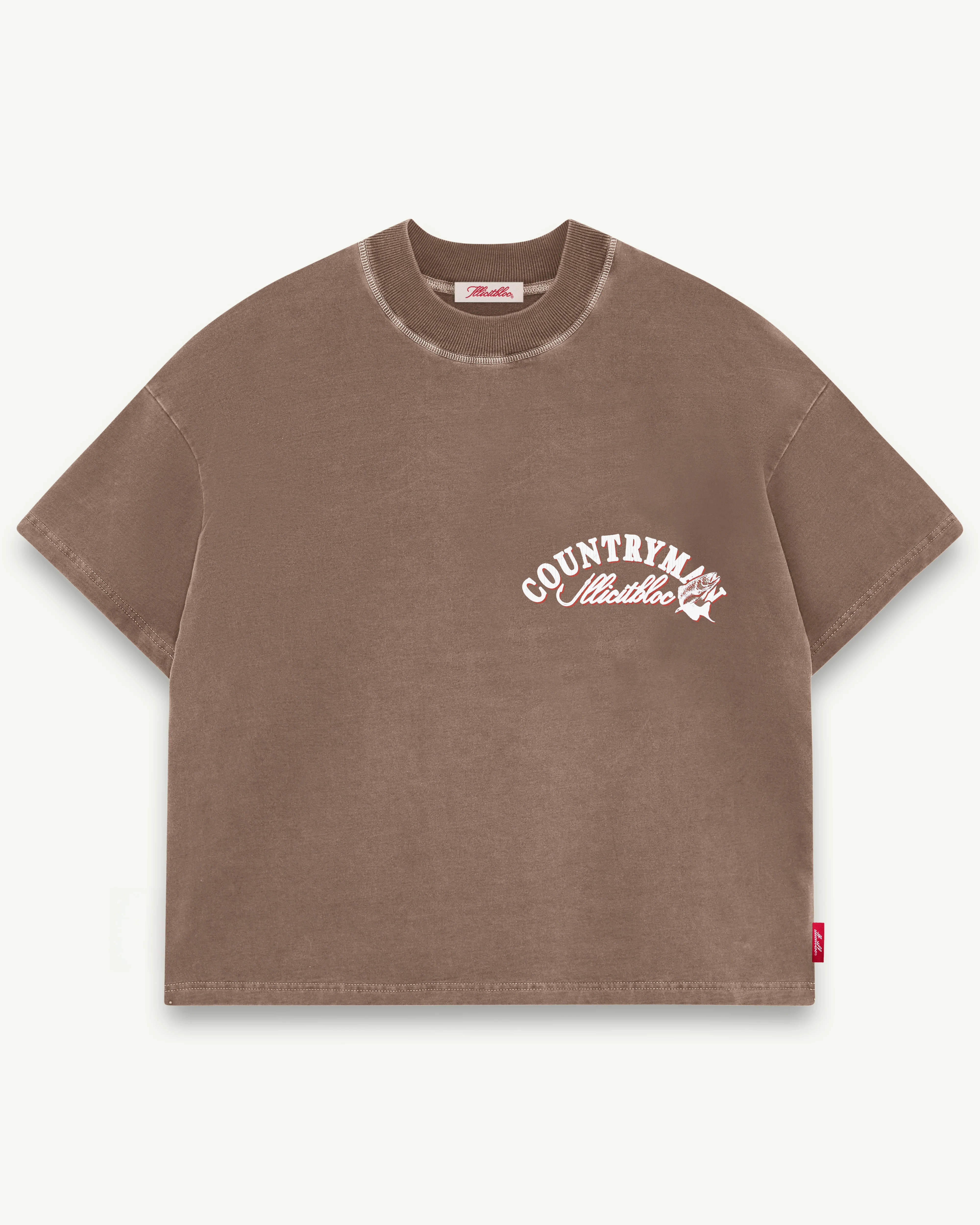 HOOKED CLOUDWEAVE™ T-SHIRT - WASHED BROWN - Image 7