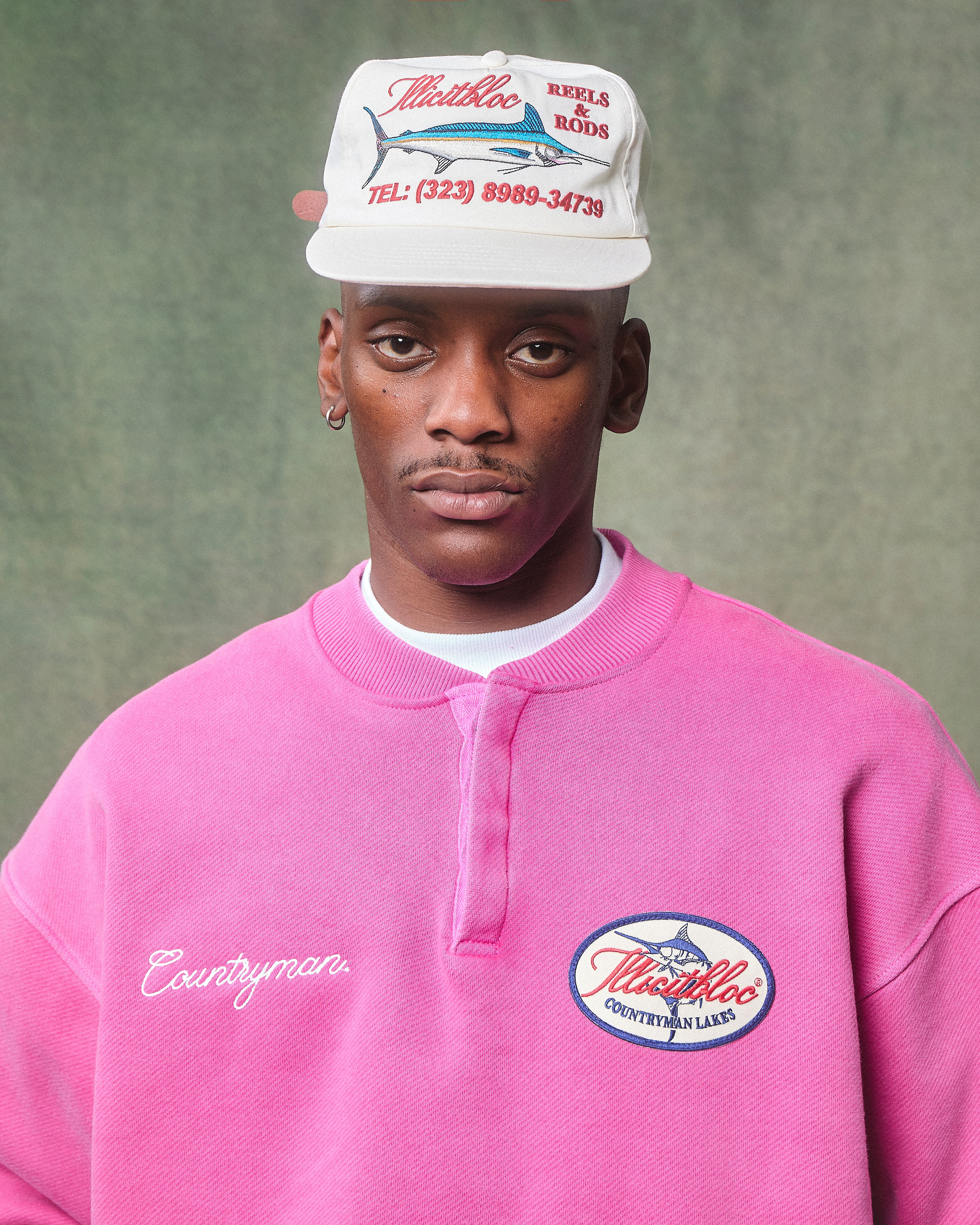 LAKES CREST IRONWEAVE™ HENLEY CREWNECK - PINK - Image 3