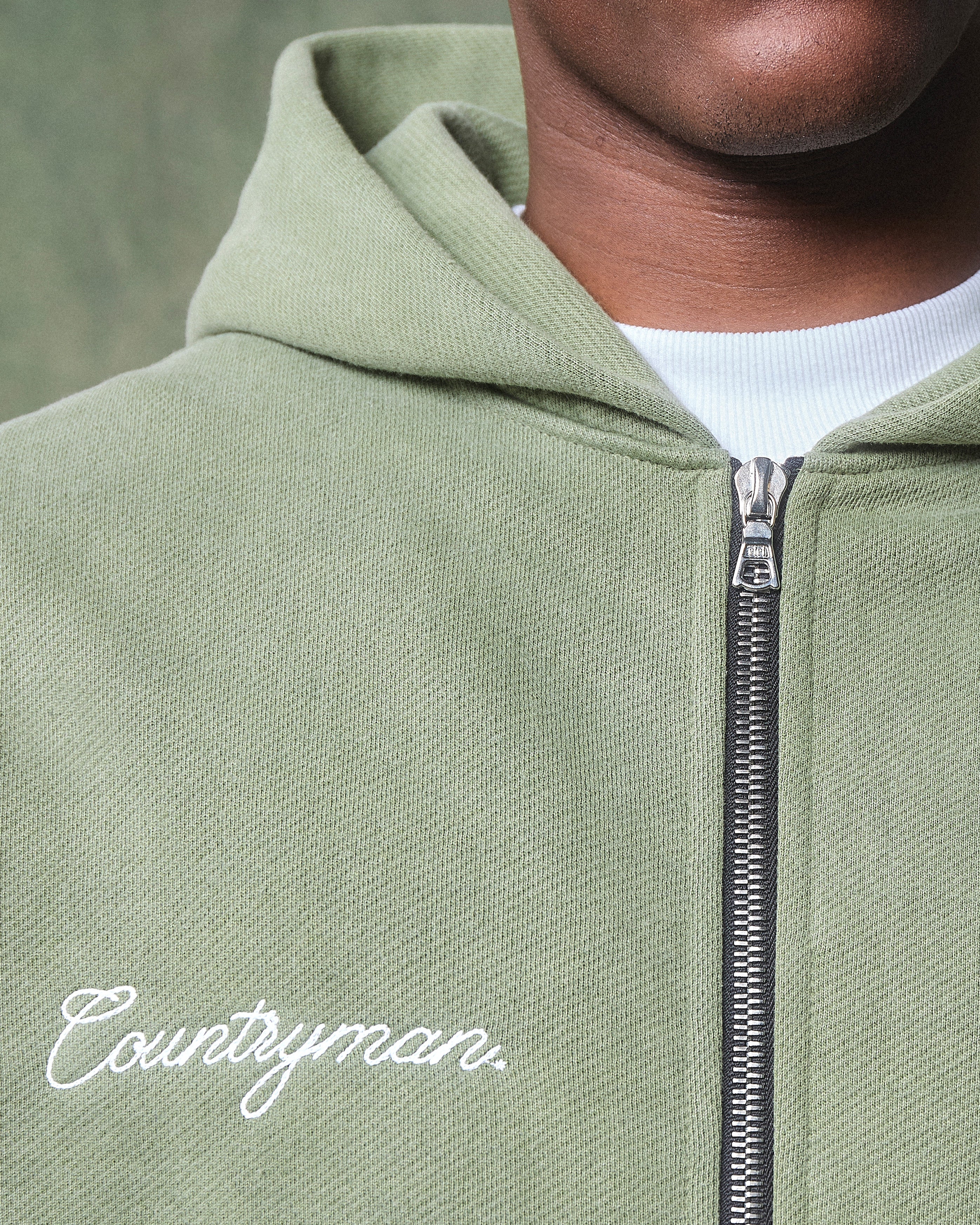 LAKES CREST IRONWEAVE™ ZIP HOODIE - MOSS GRAY - Image 3