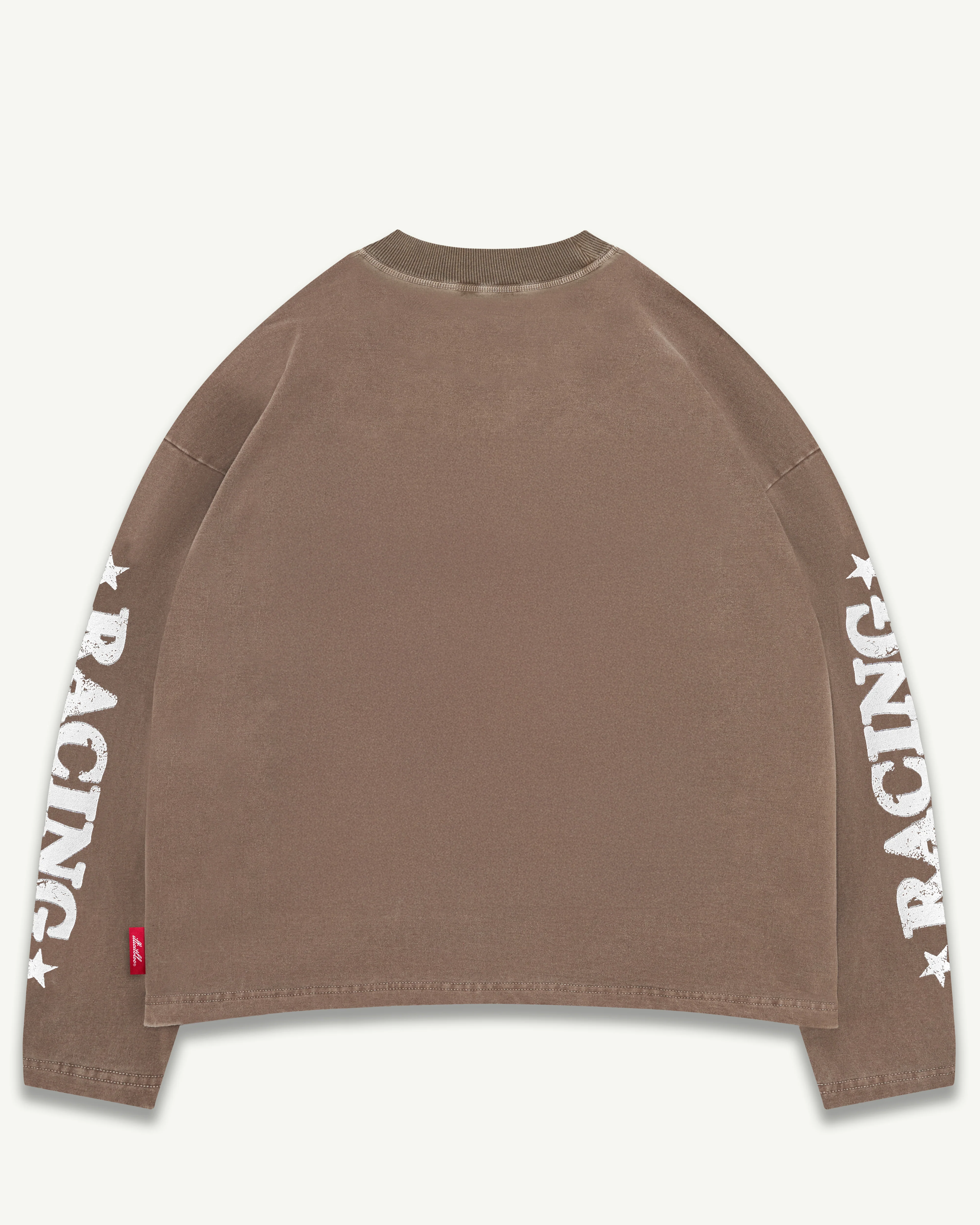 MOTOR OIL CLOUDWEAVE™ LONG SLEEVE T-SHIRT - WASHED BROWN - Image 6