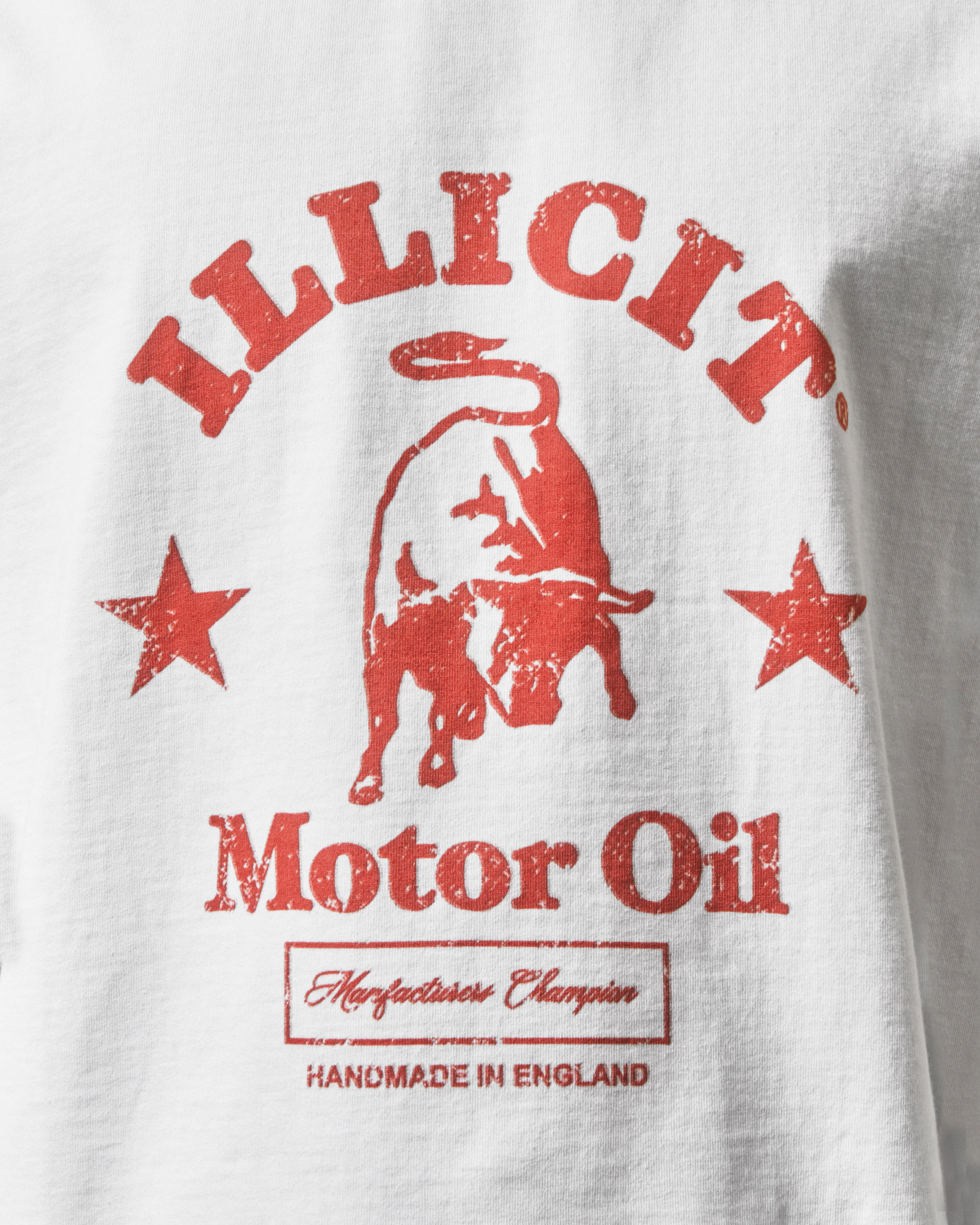 MOTOR OIL CLOUDWEAVE™ LONG SLEEVE T-SHIRT - WHITE - Image 5
