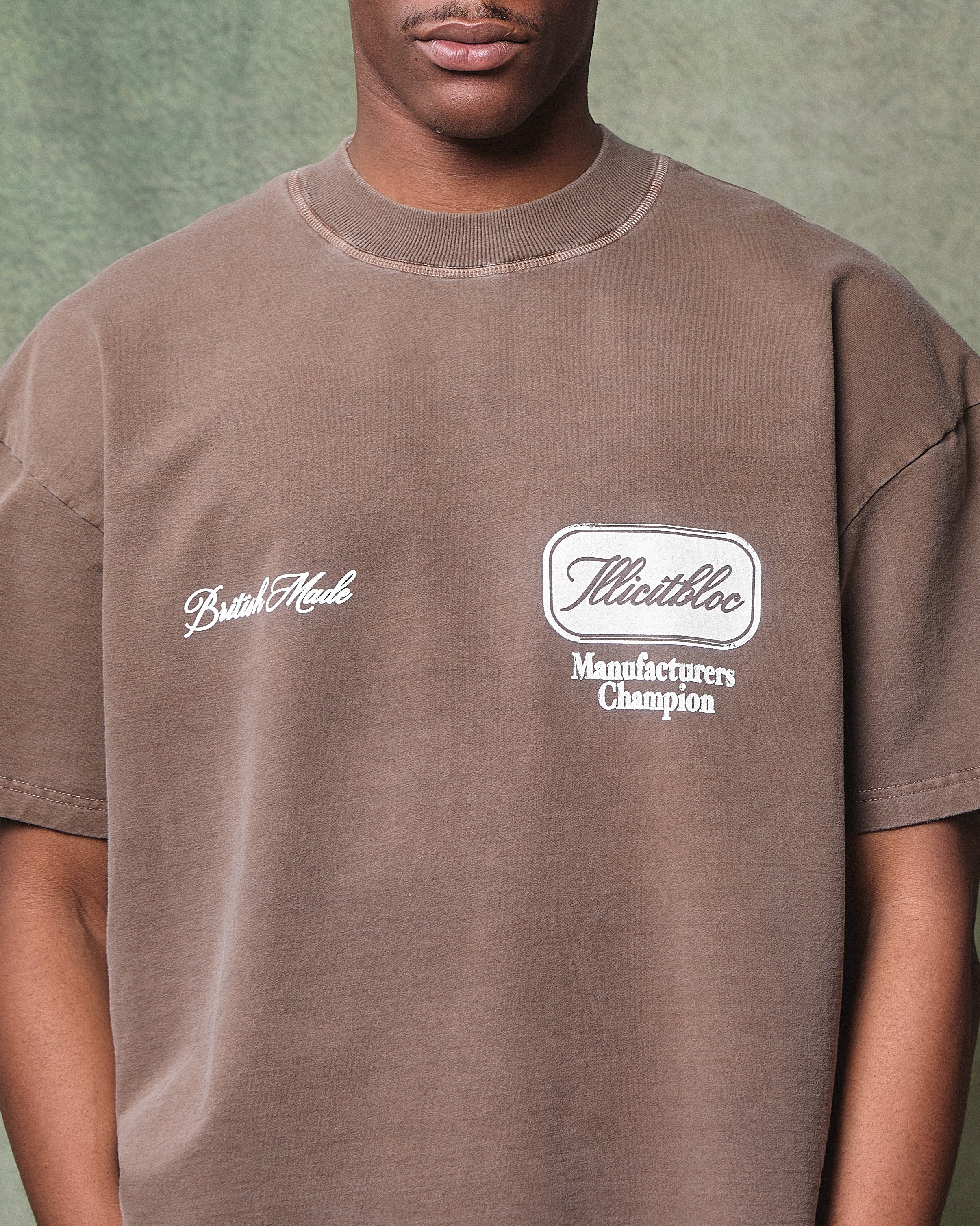 CHAMPION STAMP CLOUDWEAVE™ T-SHIRT - WASHED BROWN - Image 3