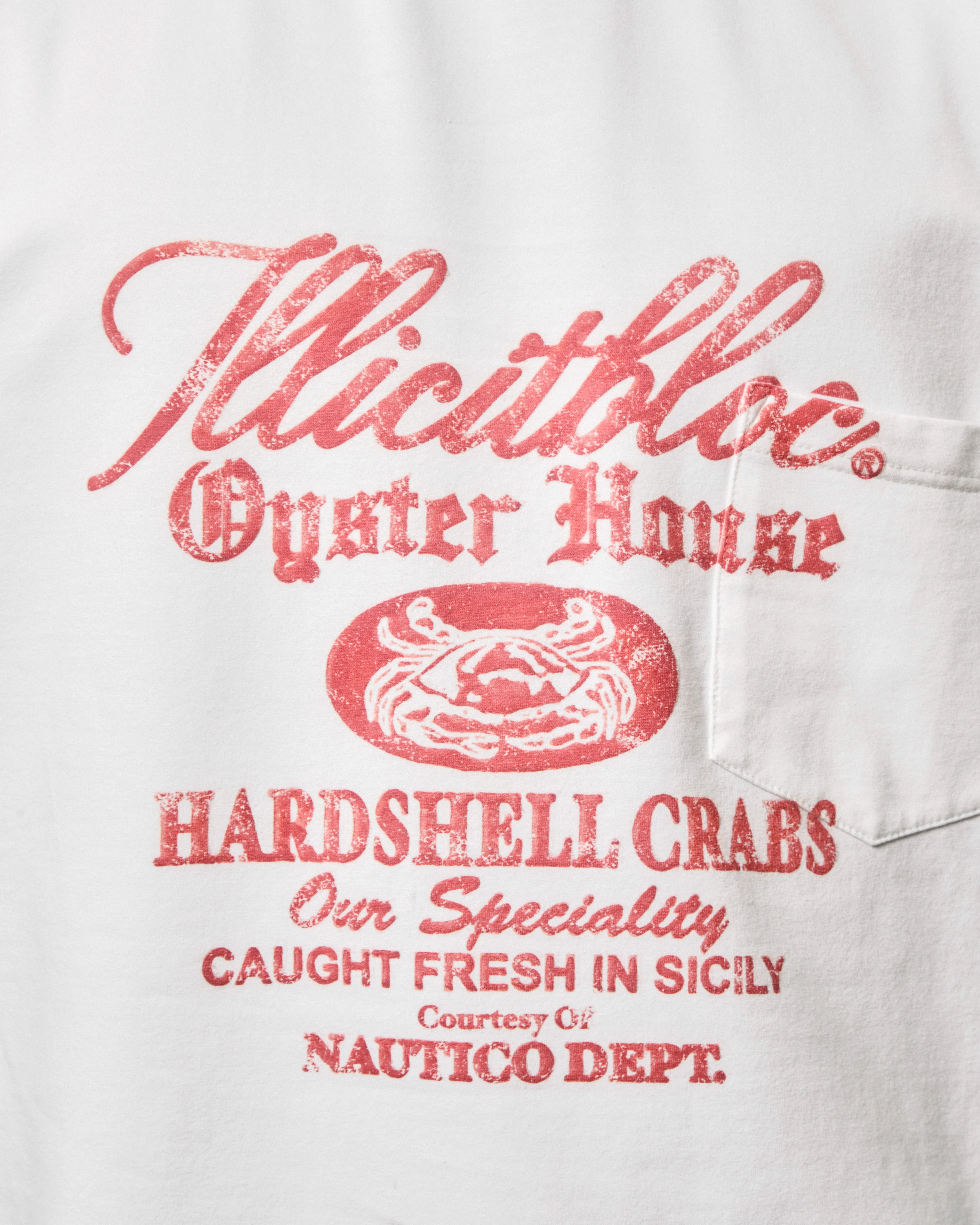 OYSTER HOUSE CLOUDWEAVE™ POCKET T-SHIRT - WHITE - Image 3
