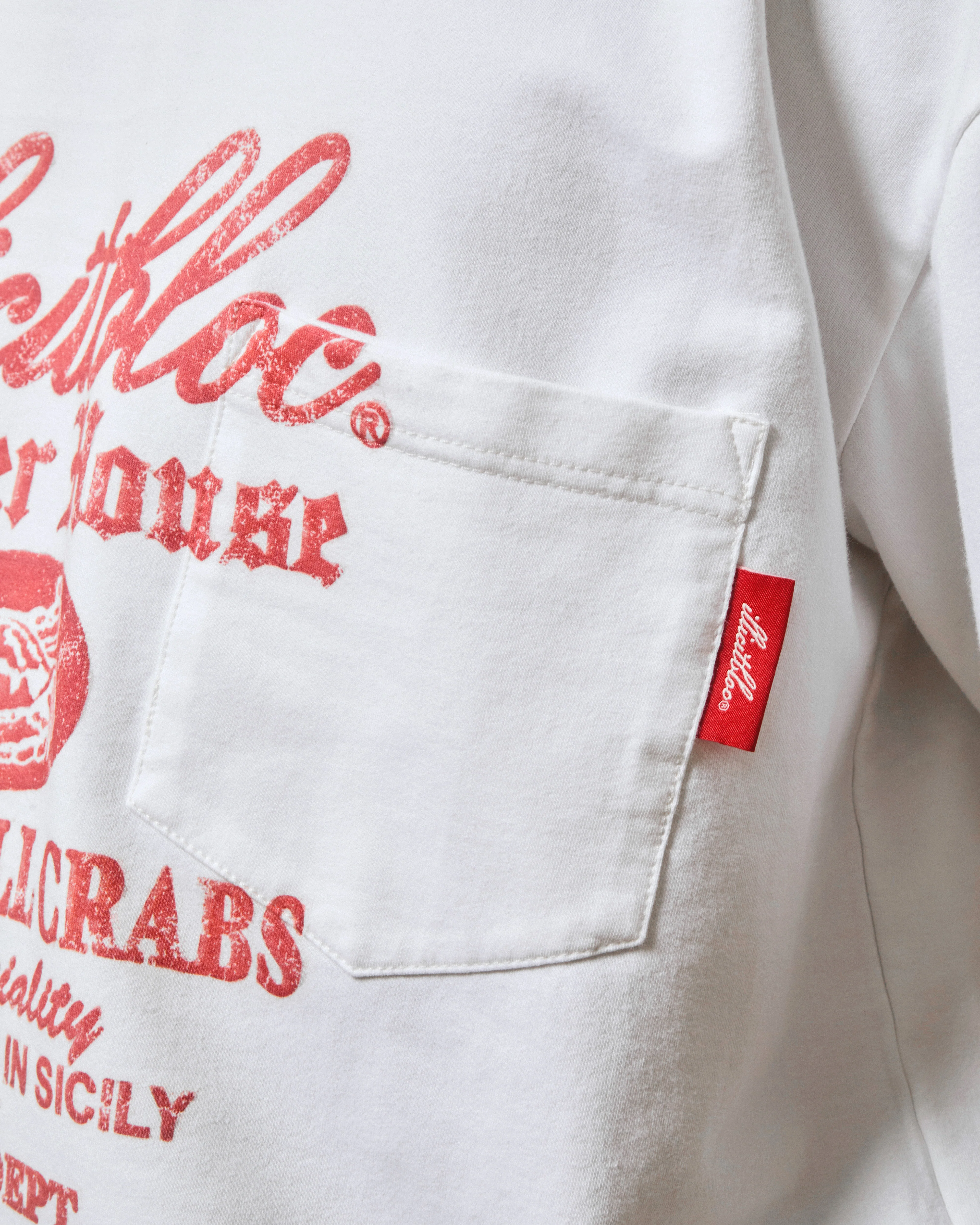 OYSTER HOUSE CLOUDWEAVE™ POCKET T-SHIRT - WHITE - Image 5