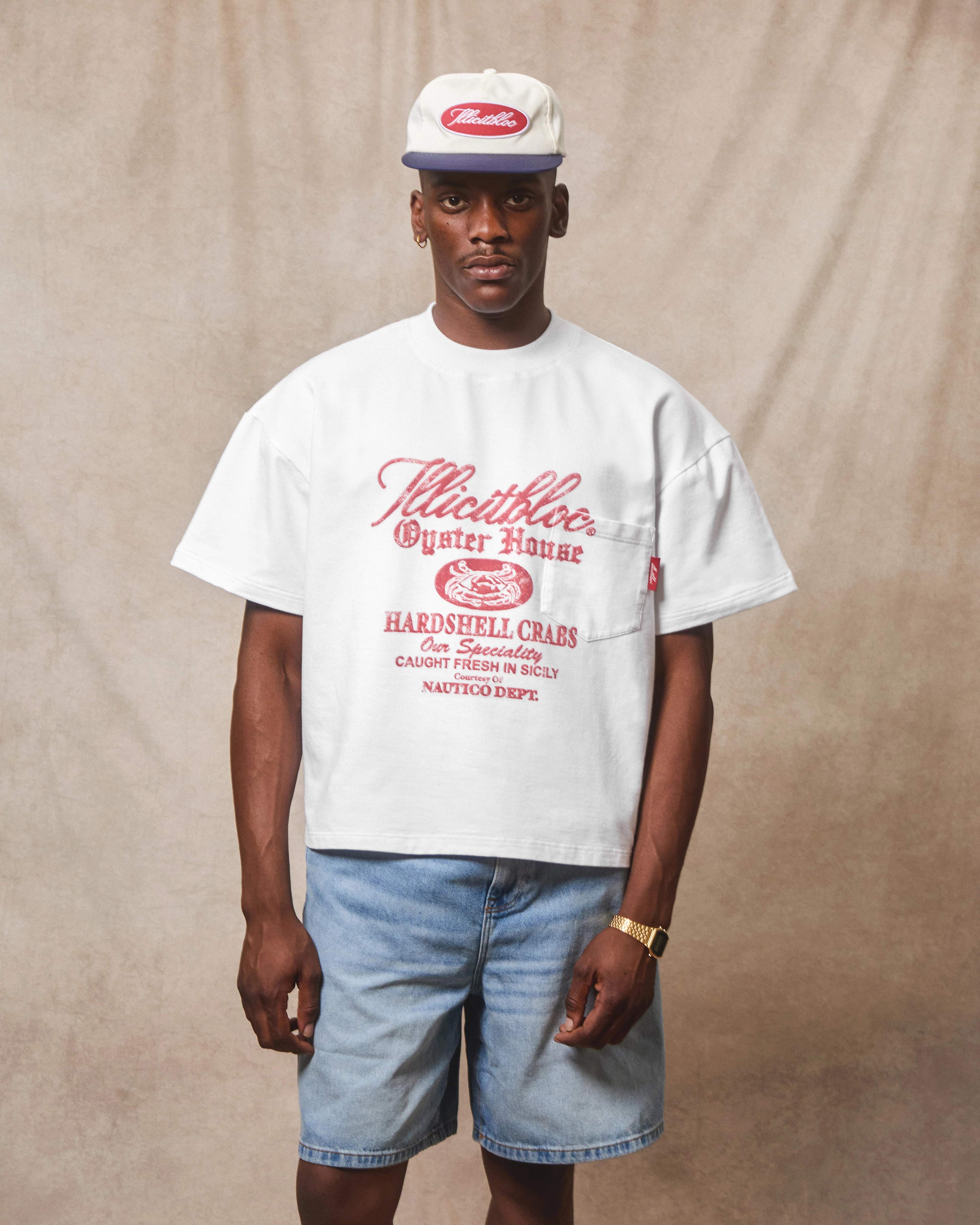OYSTER HOUSE CLOUDWEAVE™ POCKET T-SHIRT - WHITE - Image 6