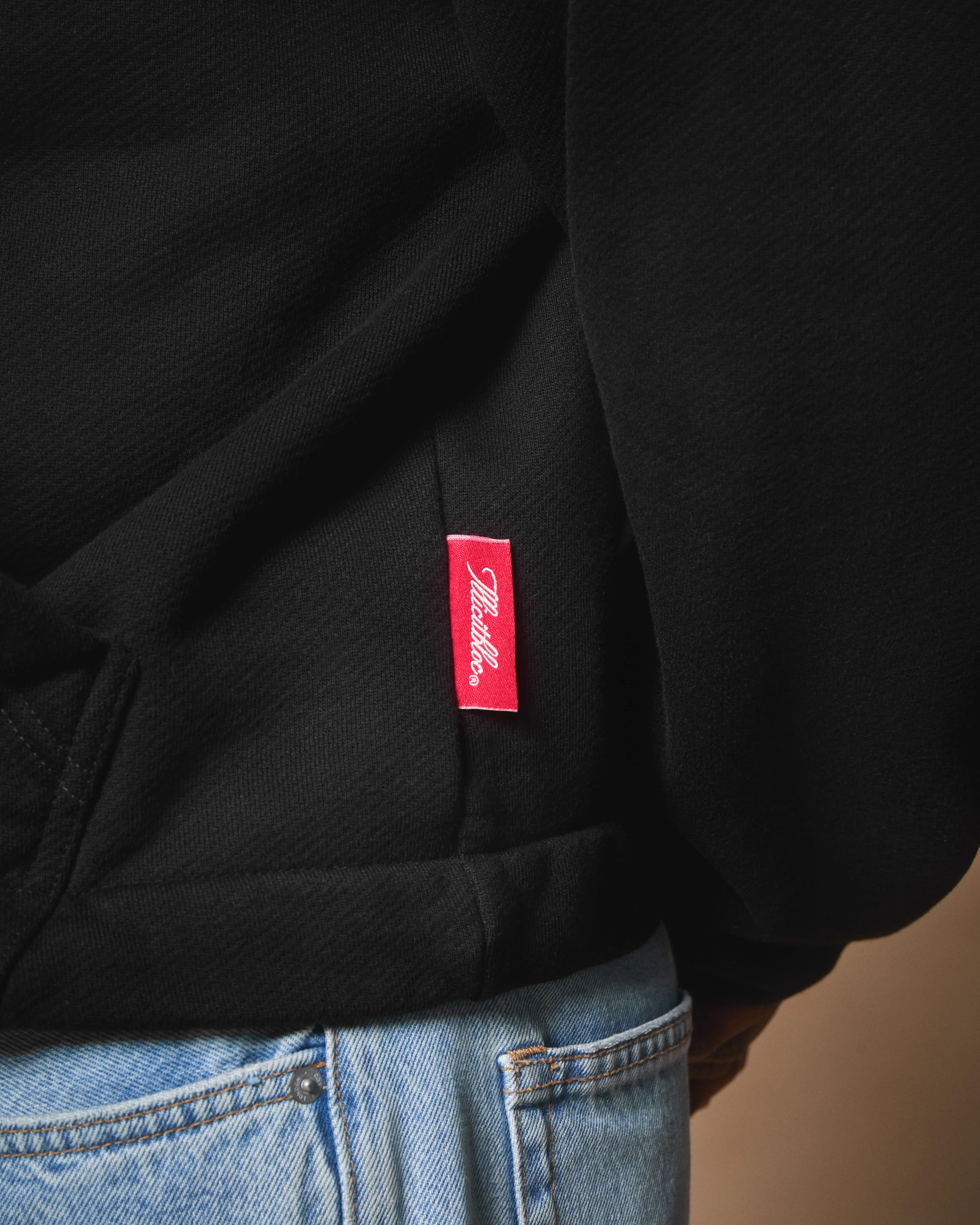 PATCHWORK TITANWEAVE™ ZIP HOODIE - BLACK - Image 6