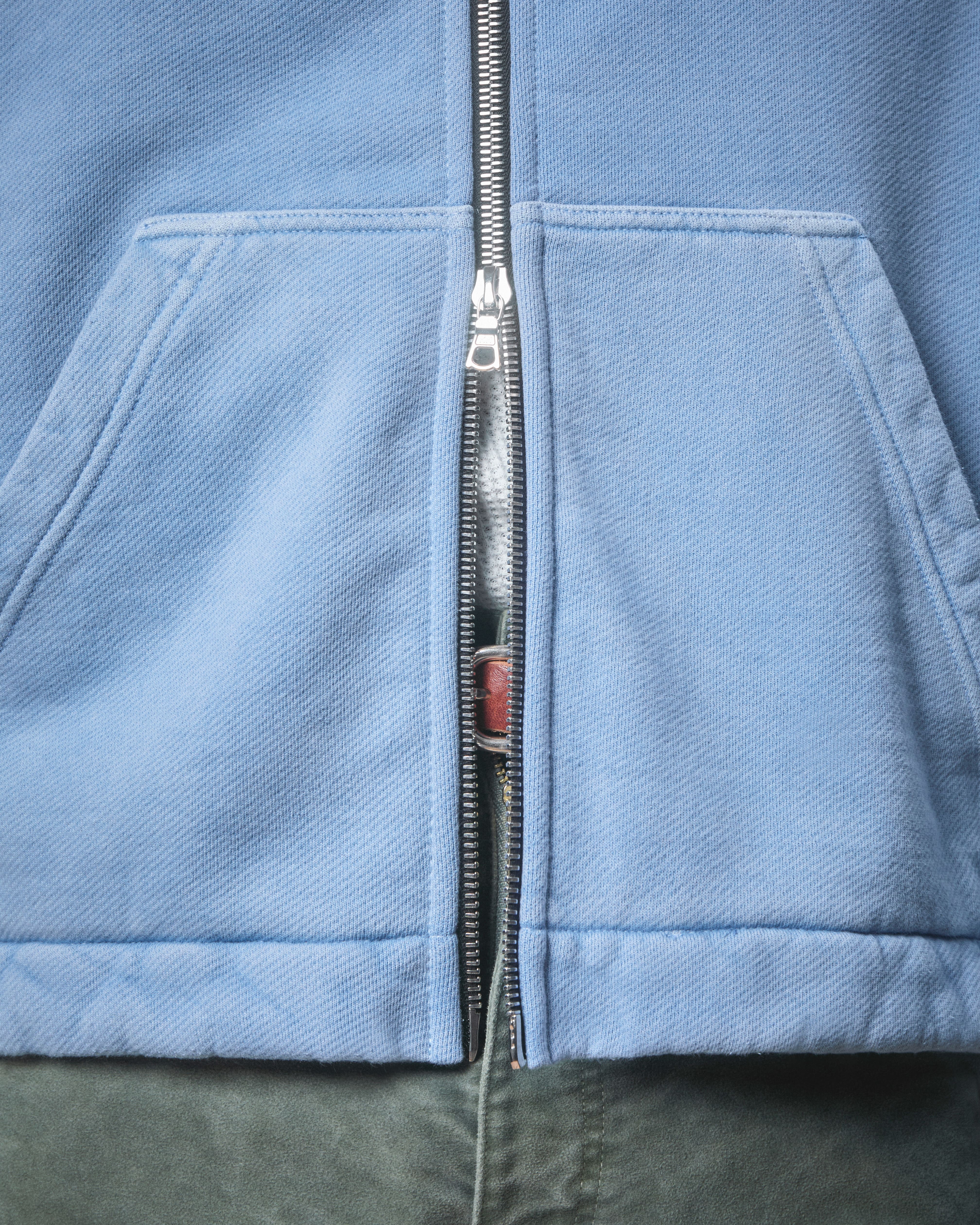 PATCHWORK TITANWEAVE™ ZIP HOODIE - POWDER BLUE - Image 6