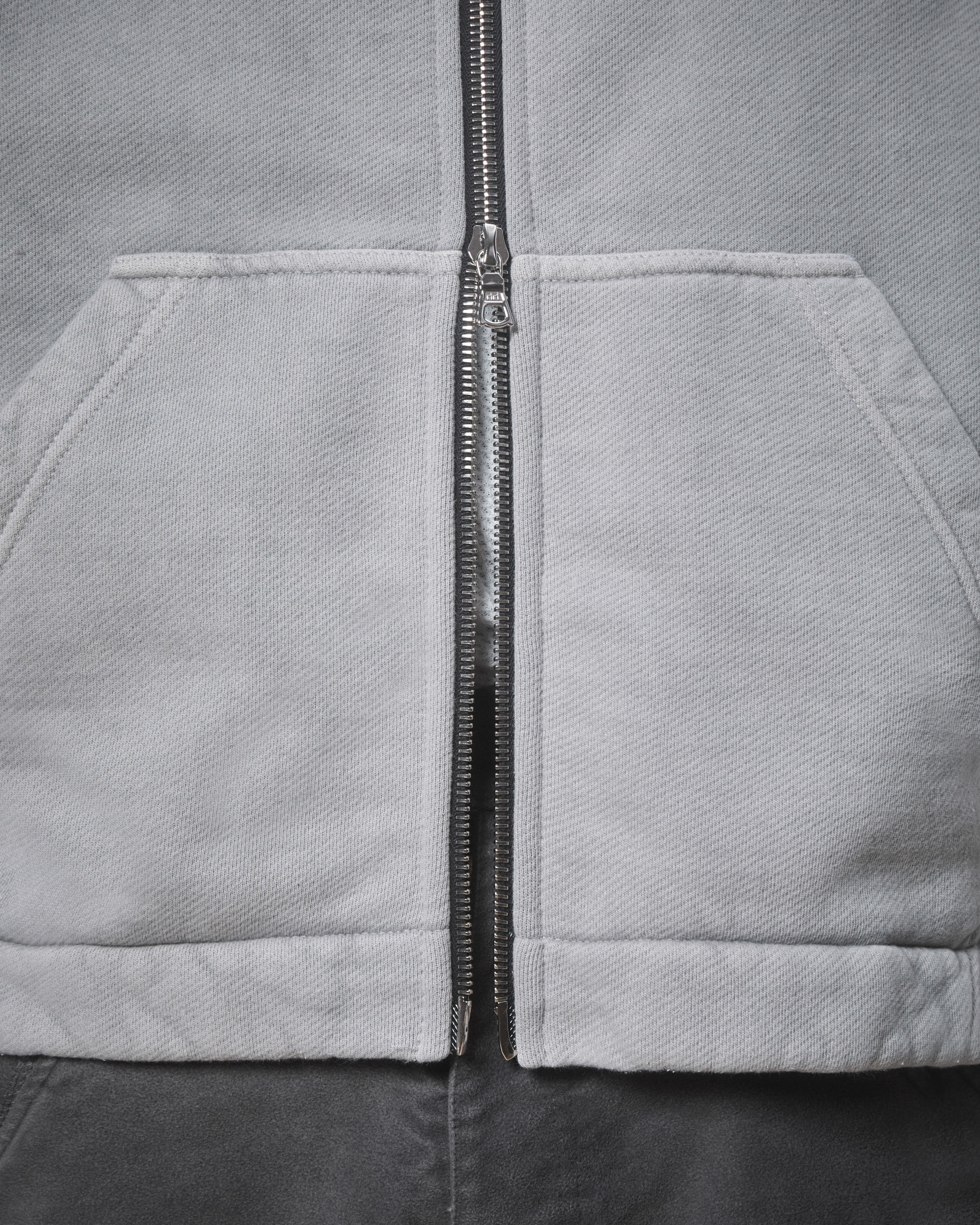 PATCHWORK TITANWEAVE™ ZIP HOODIE - POWDER GREY - Image 5