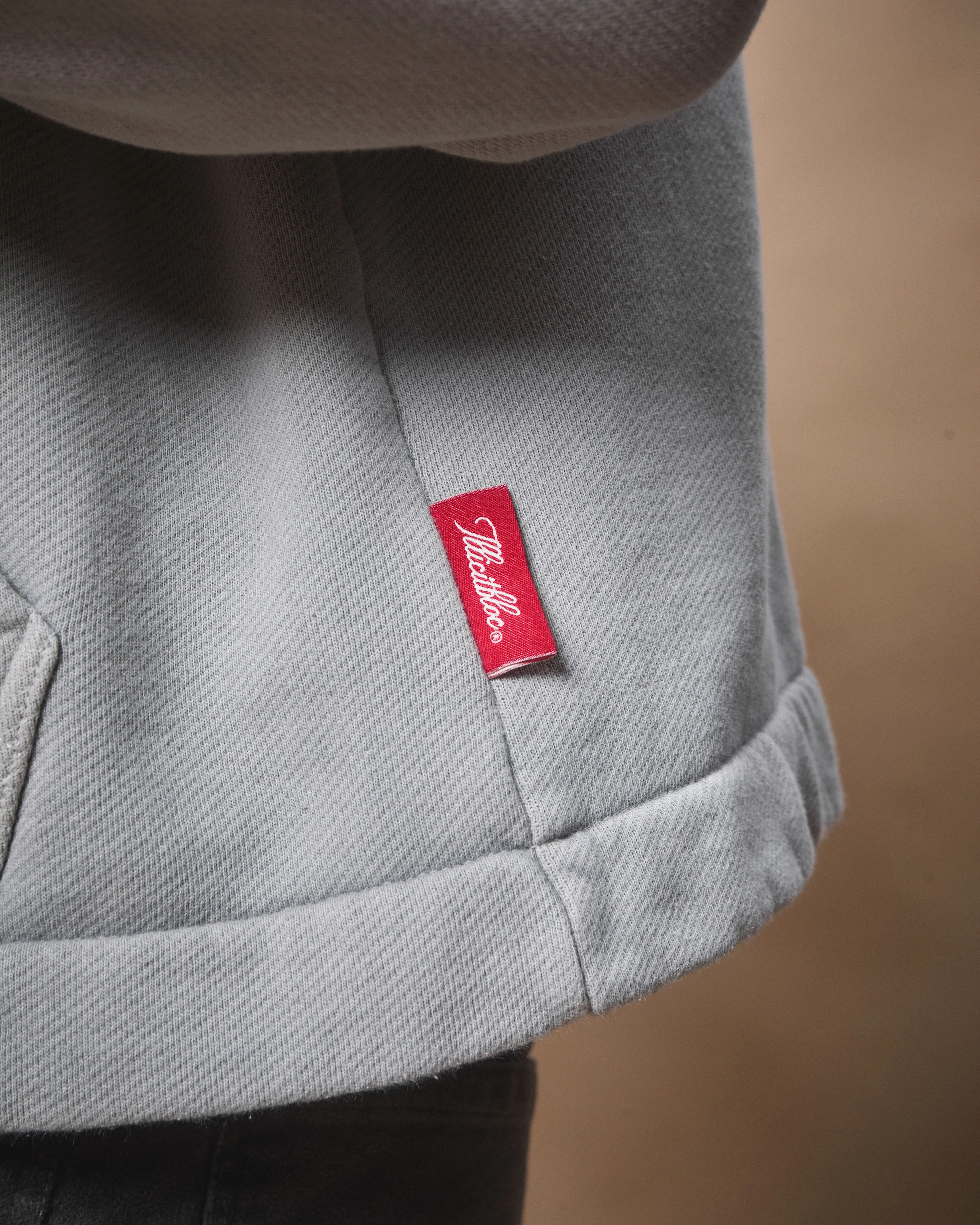 PATCHWORK TITANWEAVE™ ZIP HOODIE - POWDER GREY - Image 6