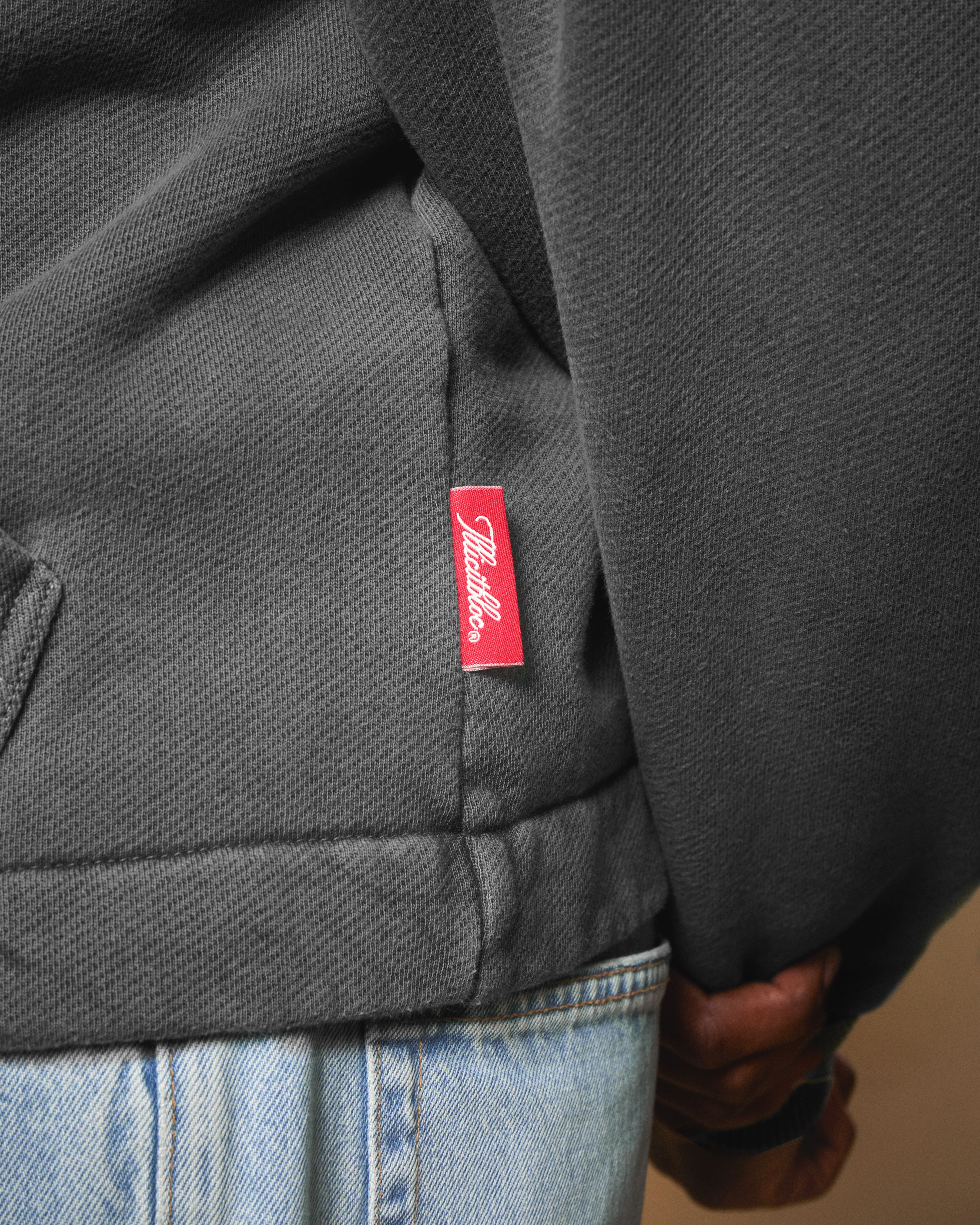 PATCHWORK TITANWEAVE™ ZIP HOODIE - WASHED BLACK - Image 6