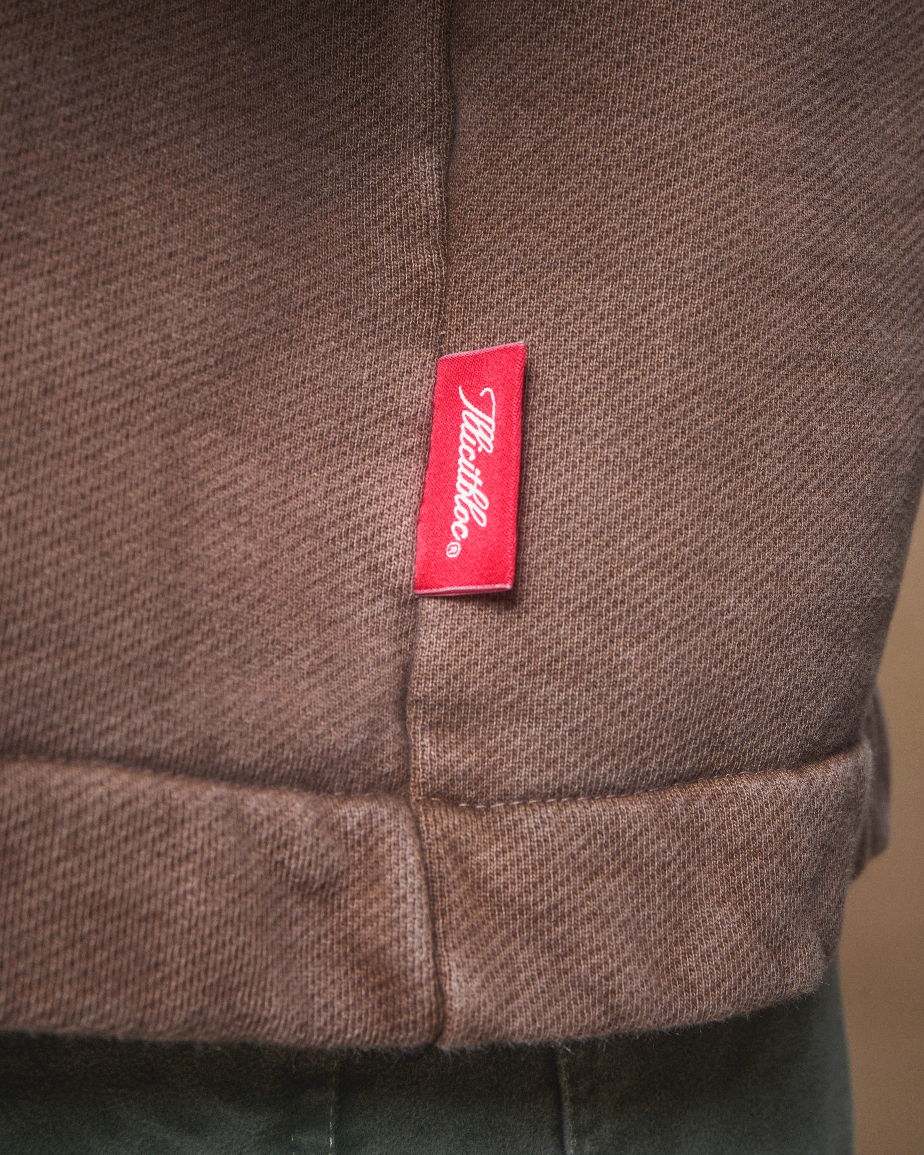 PATCHWORK TITANWEAVE™ ZIP HOODIE - WASHED BROWN - Image 6