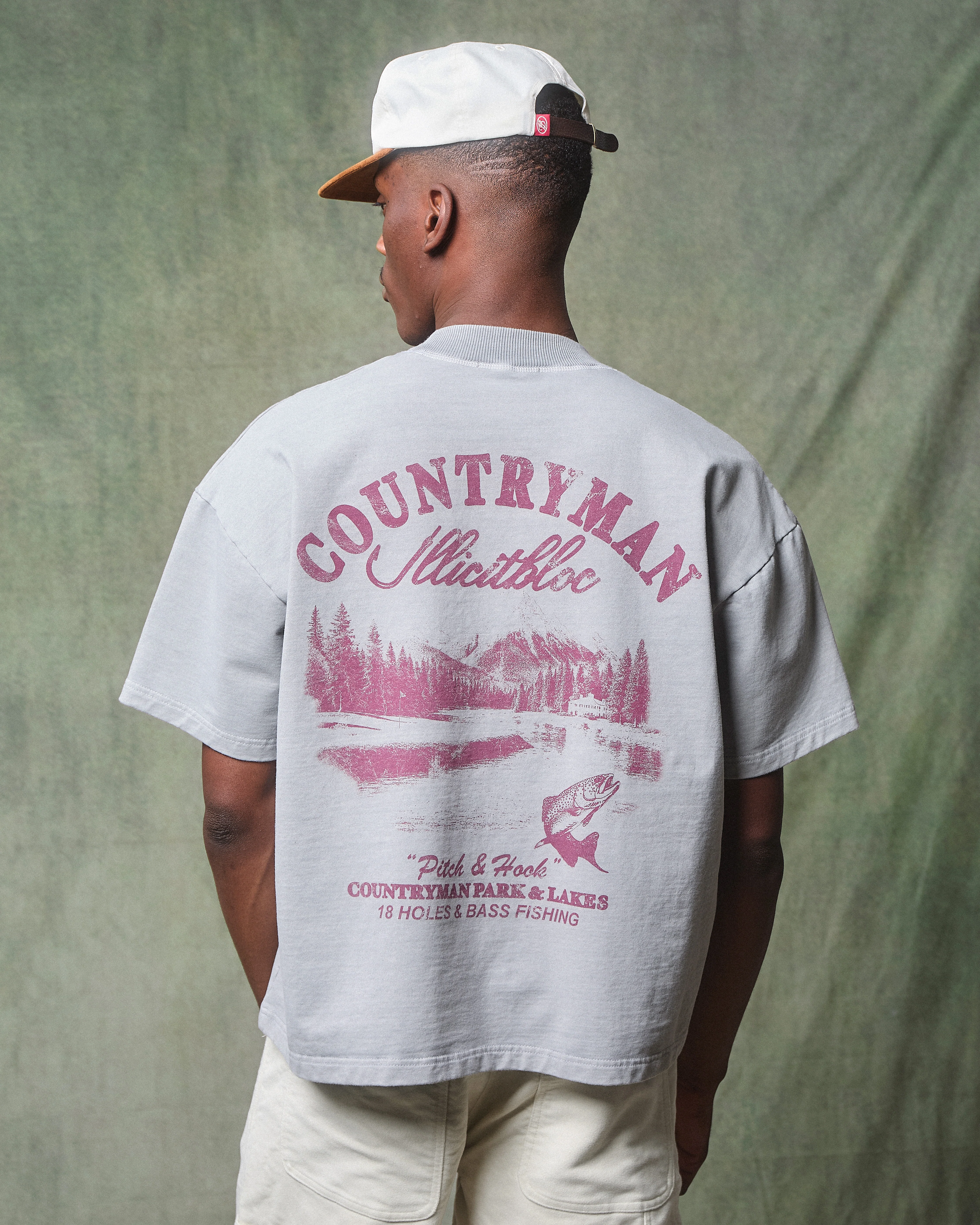 PITCH & HOOK CLOUDWEAVE™ POCKET T-SHIRT - POWDER GREY - Image 4