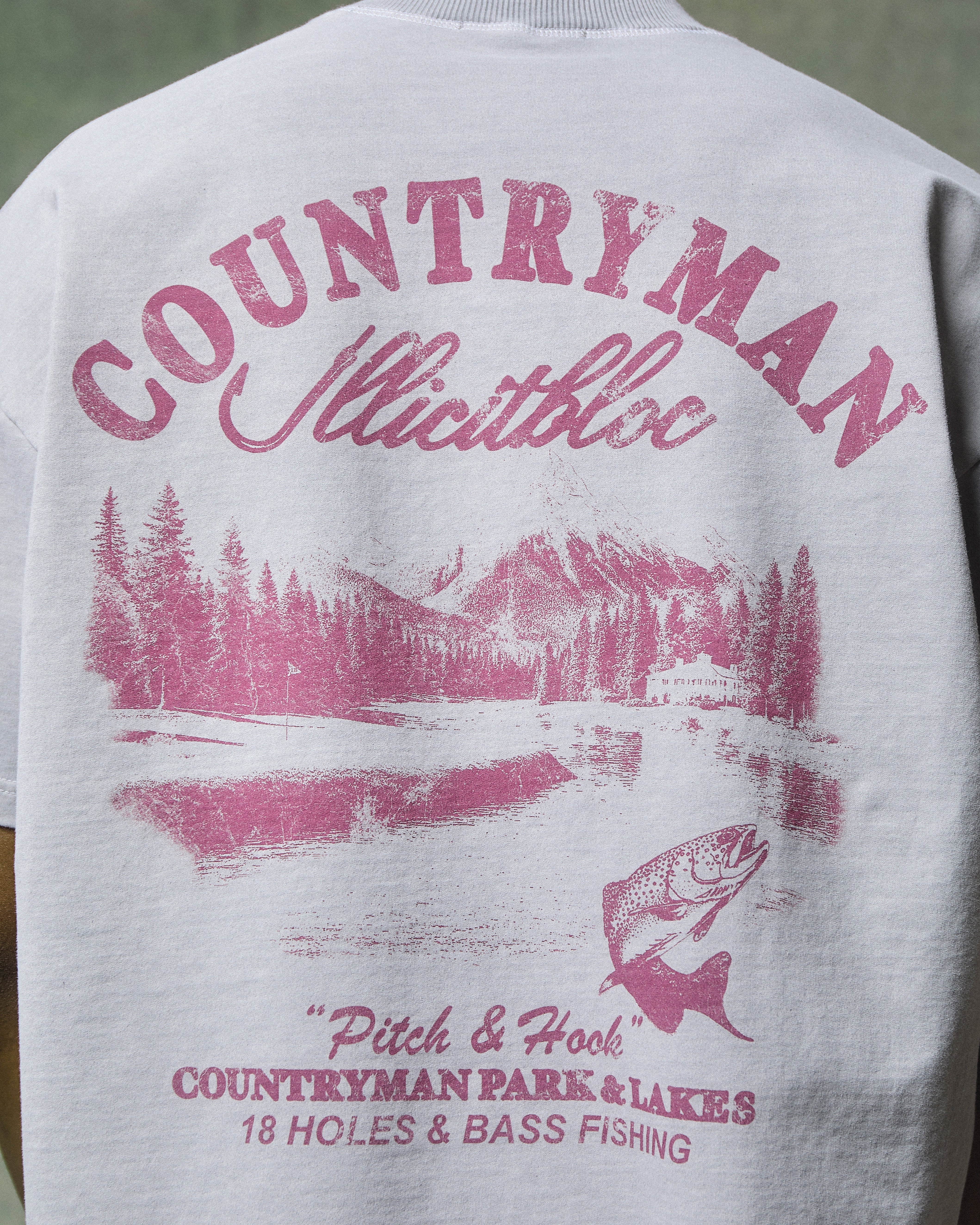 PITCH & HOOK CLOUDWEAVE™ POCKET T-SHIRT - POWDER GREY - Image 5