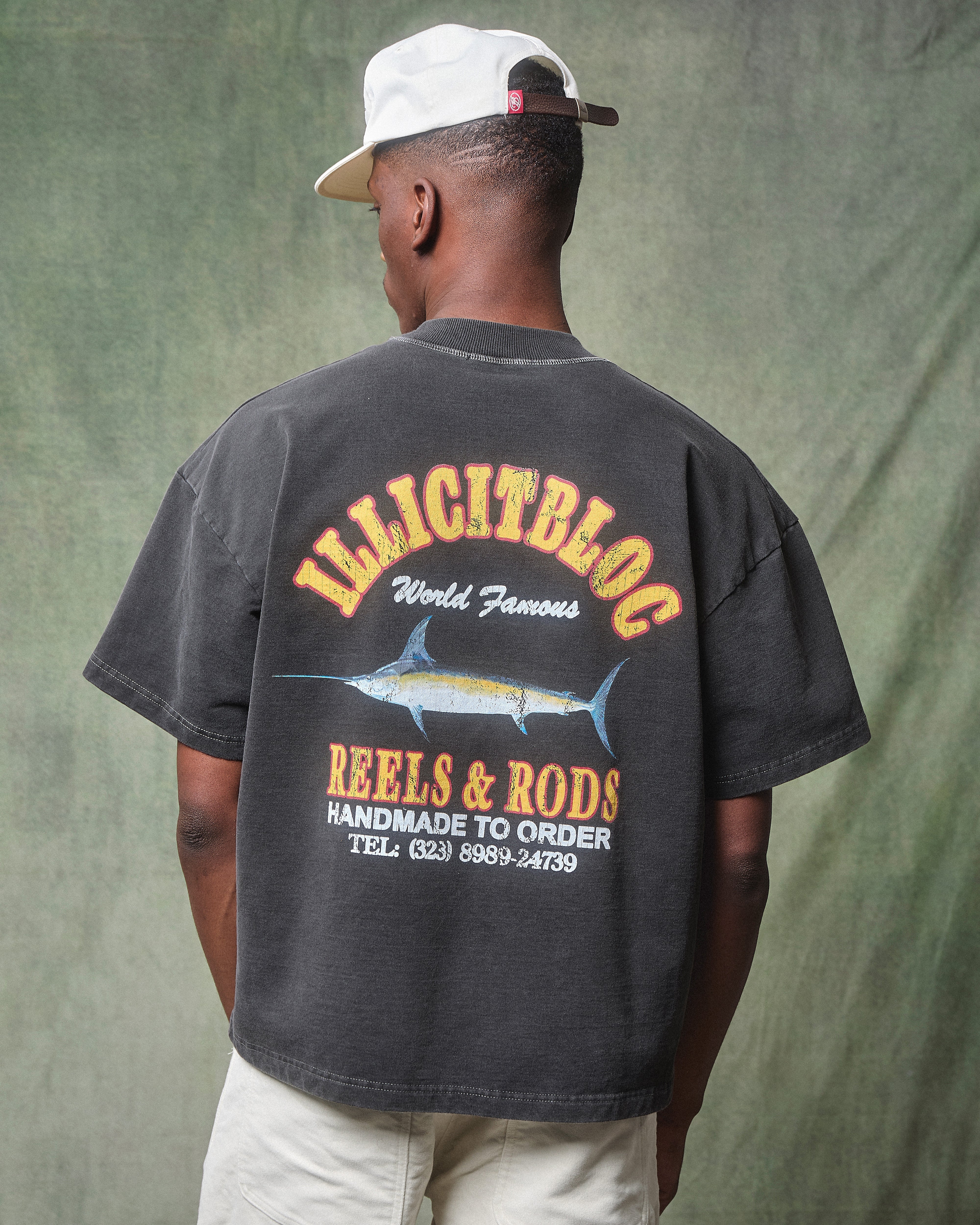 REELS & RODS CLOUDWEAVE™ T-SHIRT - CHARCOAL - Image 3