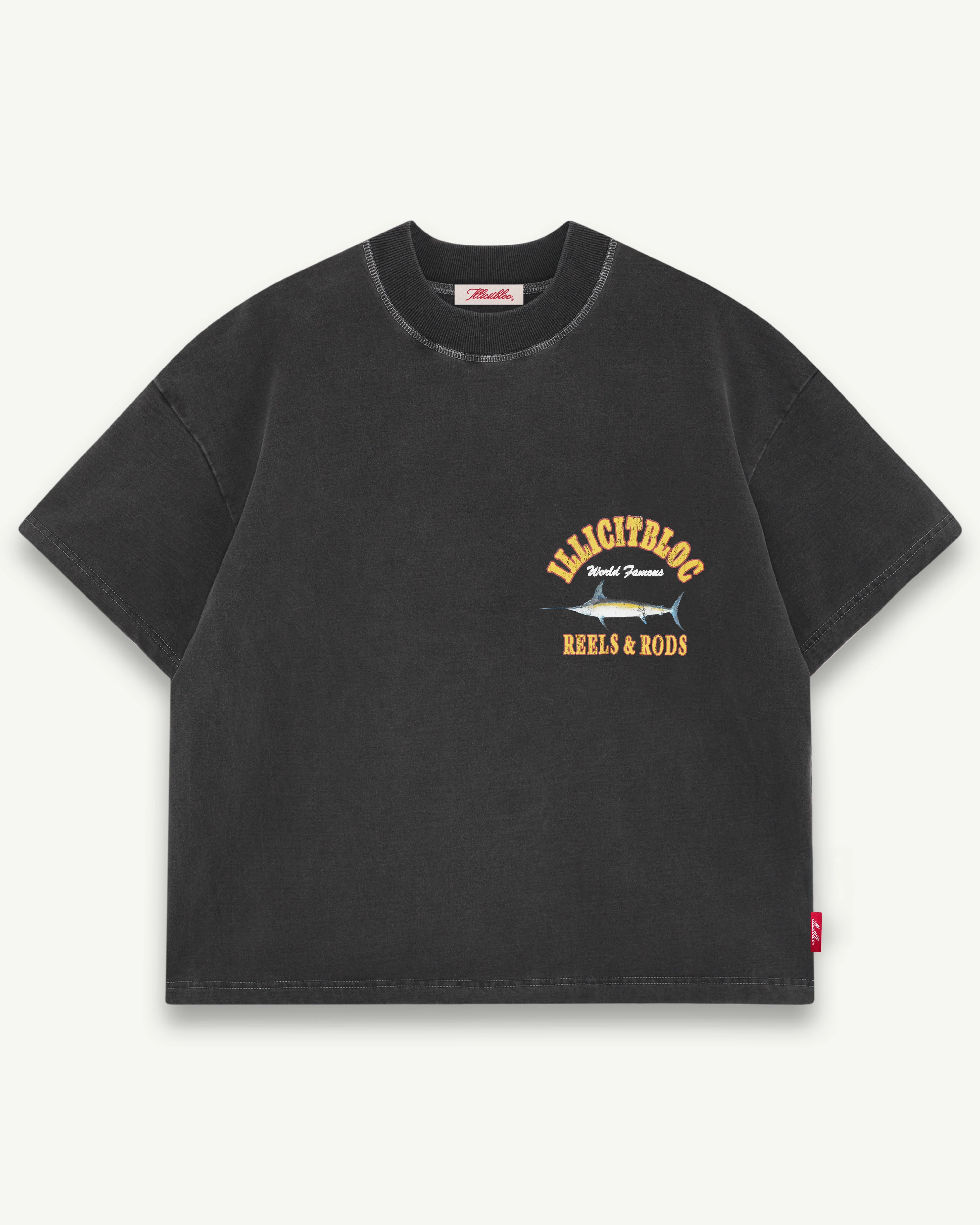 REELS & RODS CLOUDWEAVE™ T-SHIRT - CHARCOAL - Image 7