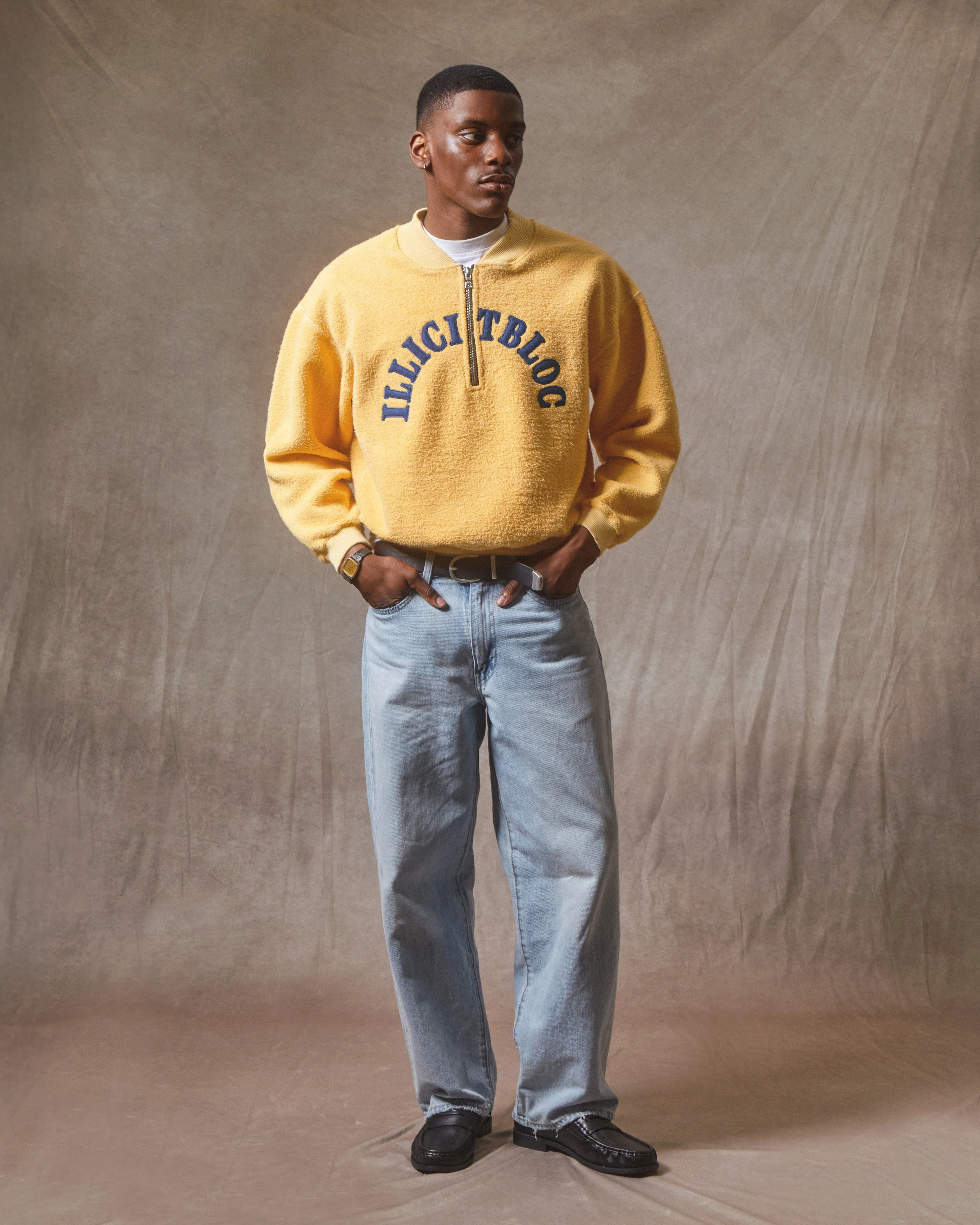 SPELLOUT TEDDYKNIT™ 1/4 ZIP - MIMOSA - Image 11