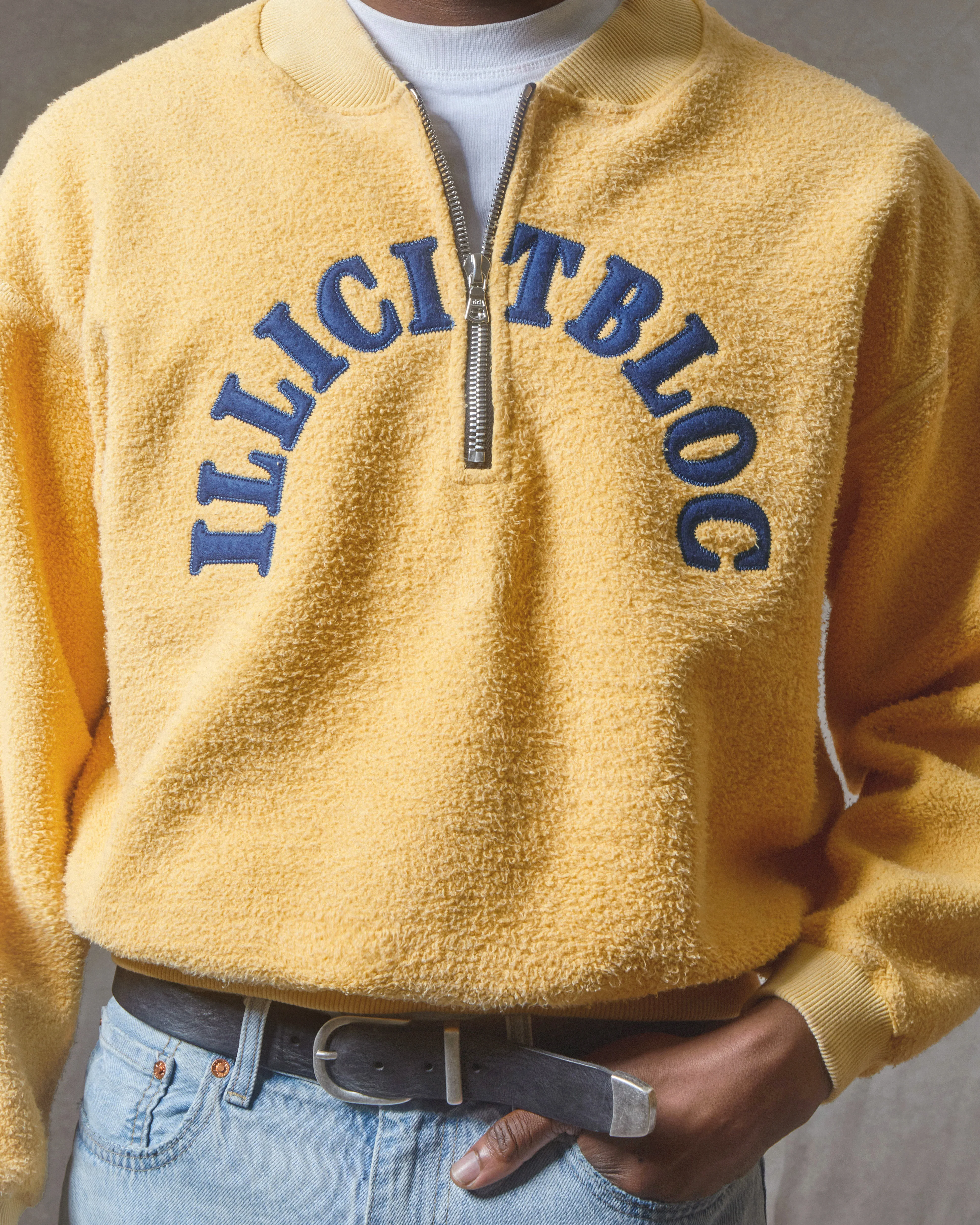 SPELLOUT TEDDYKNIT™ 1/4 ZIP - MIMOSA - Image 3