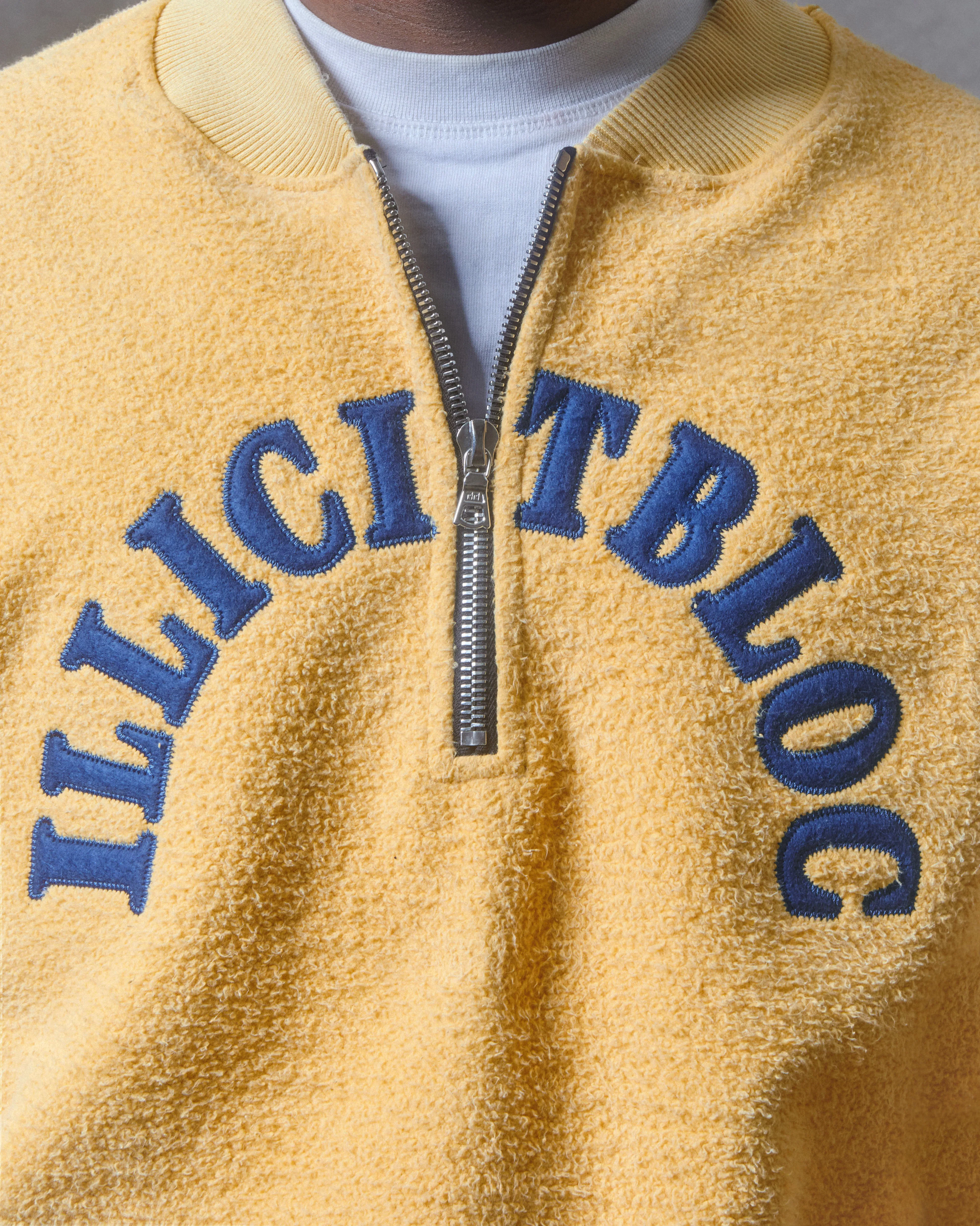 SPELLOUT TEDDYKNIT™ 1/4 ZIP - MIMOSA - Image 4