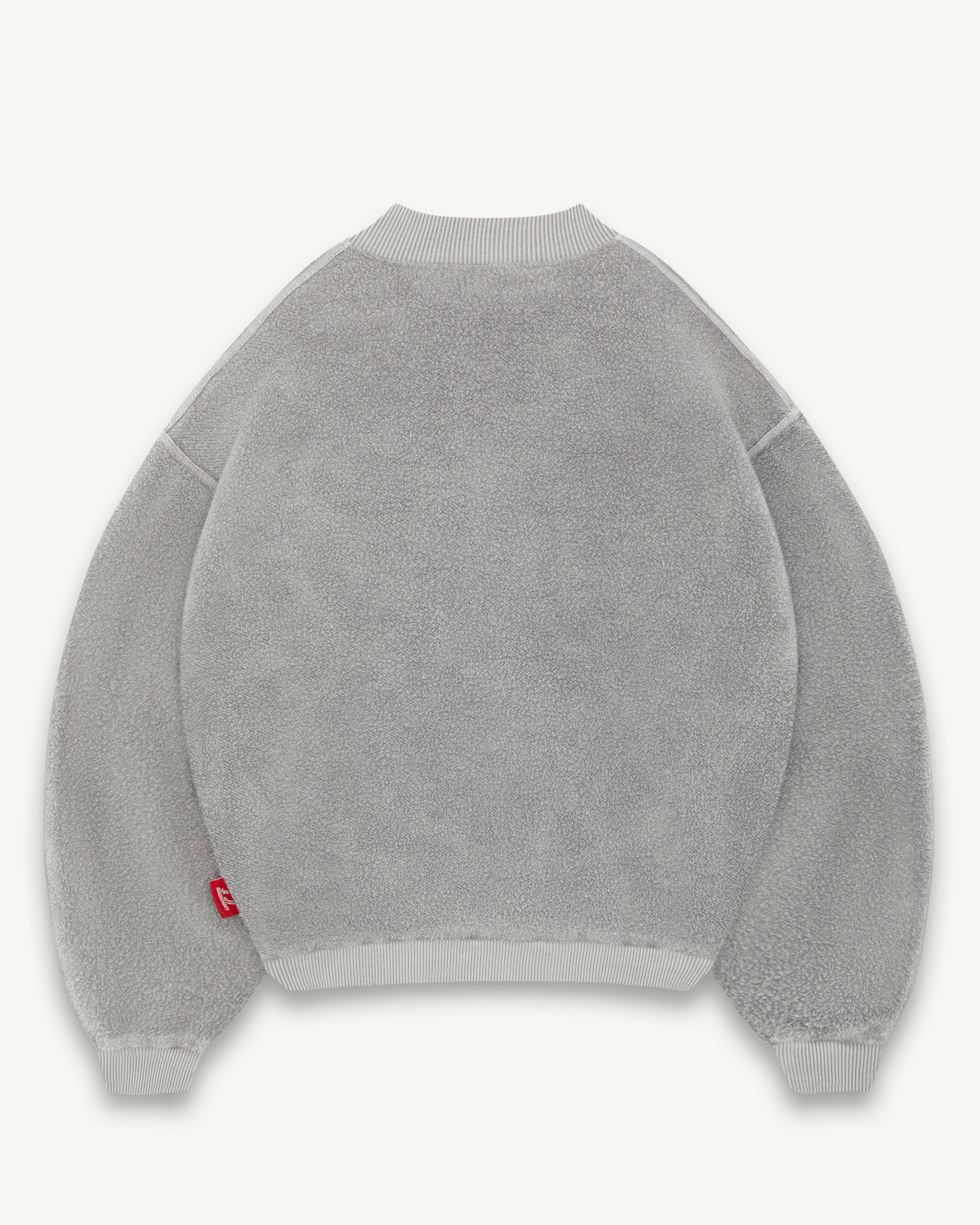 SPELLOUT TEDDYKNIT™ 1/4 ZIP - POWDER GREY - Image 7