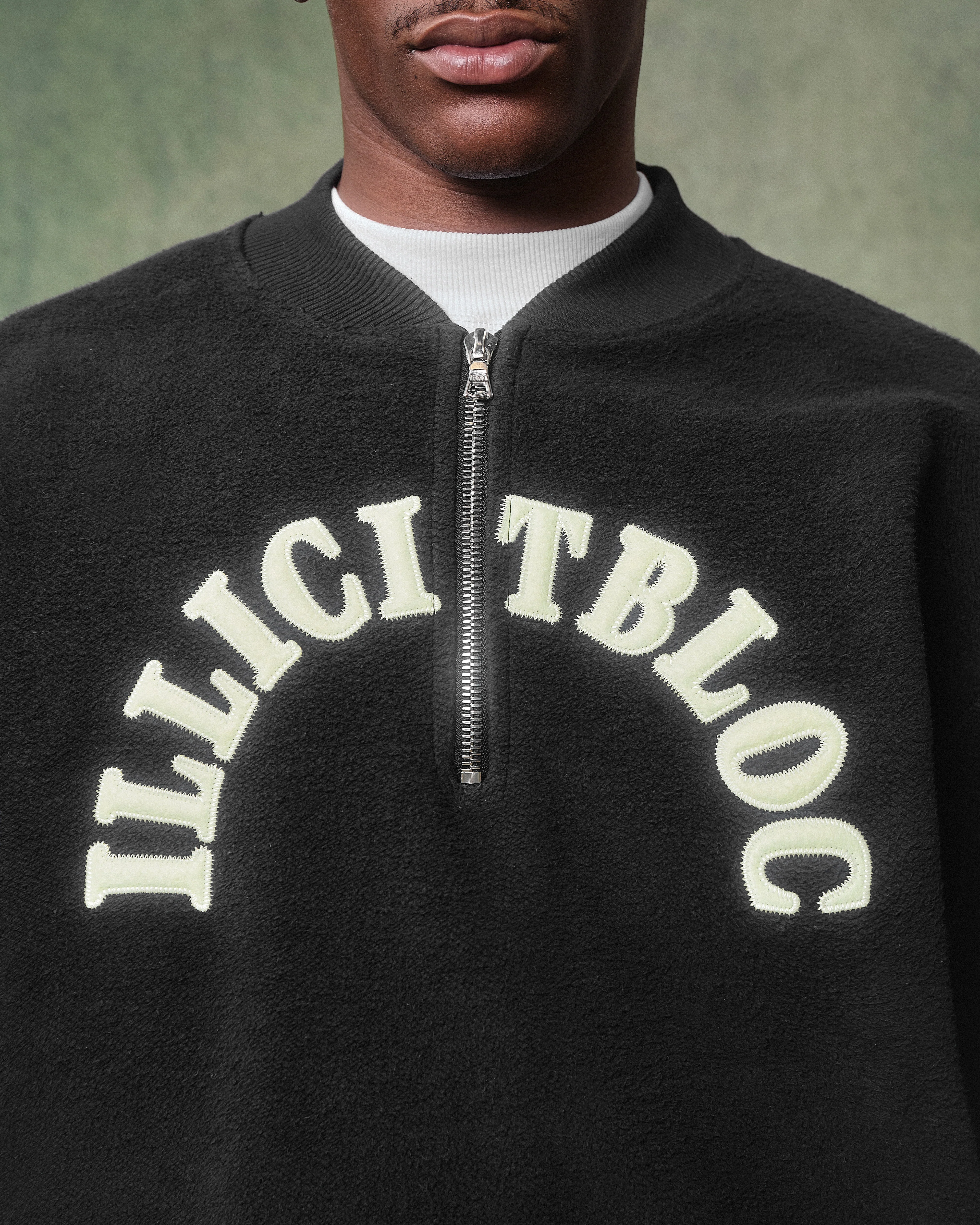 SPELLOUT TEDDYKNIT™ 1/4 ZIP - VINTAGE BLACK - Image 3