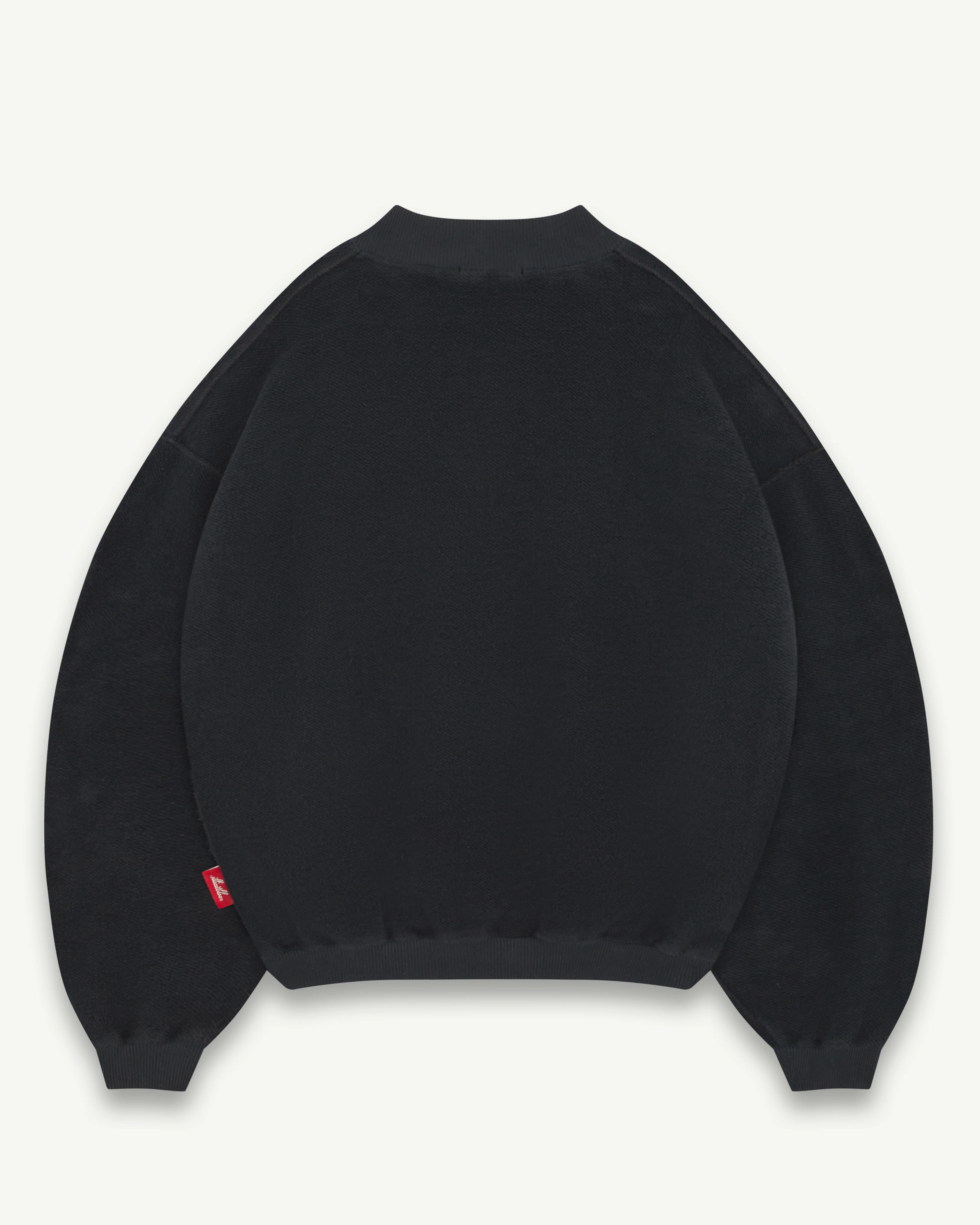 SPELLOUT TEDDYKNIT™ 1/4 ZIP - VINTAGE BLACK - Image 8