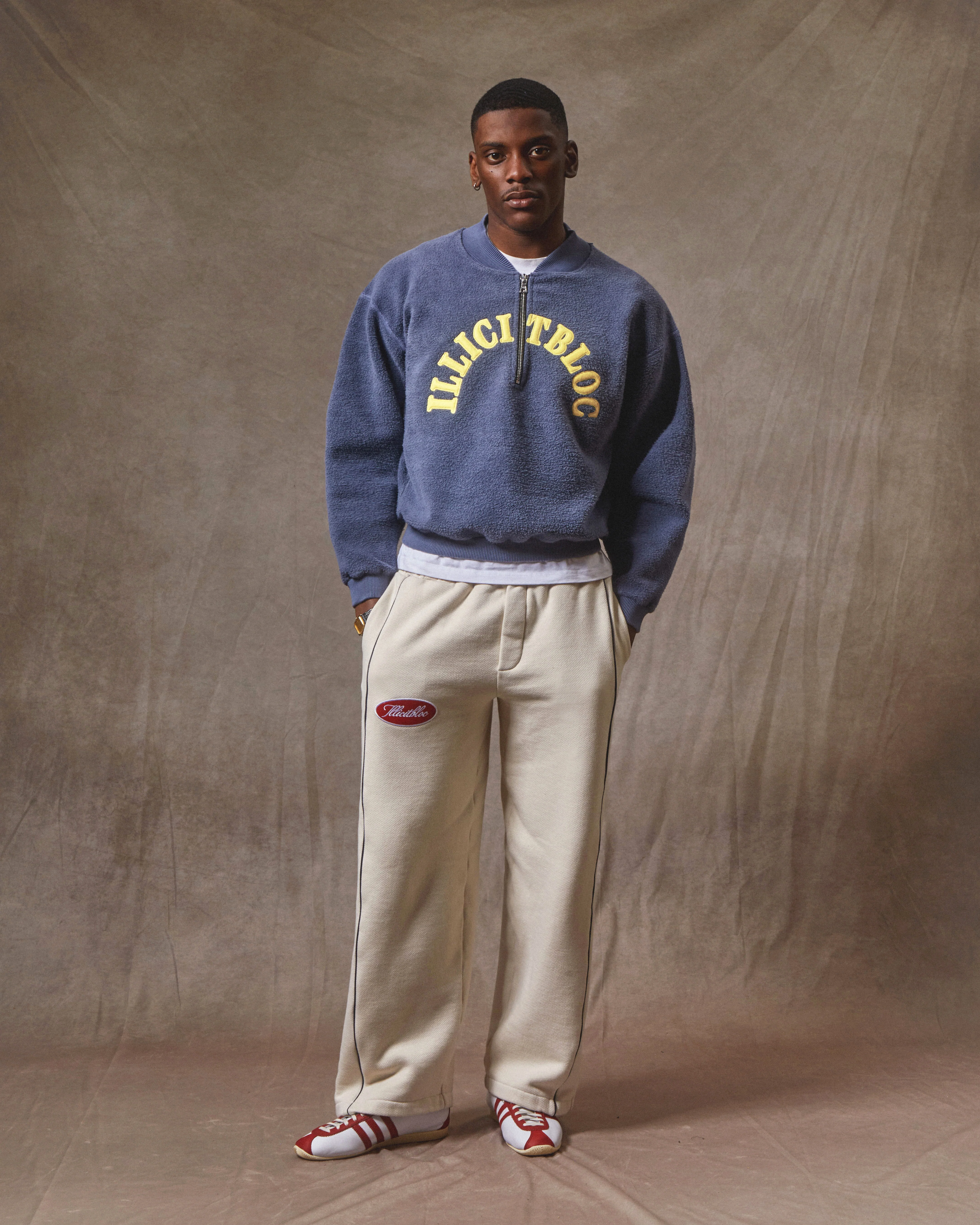 SPELLOUT TEDDYKNIT™ 1/4 ZIP - WASHED NAVY - Image 5