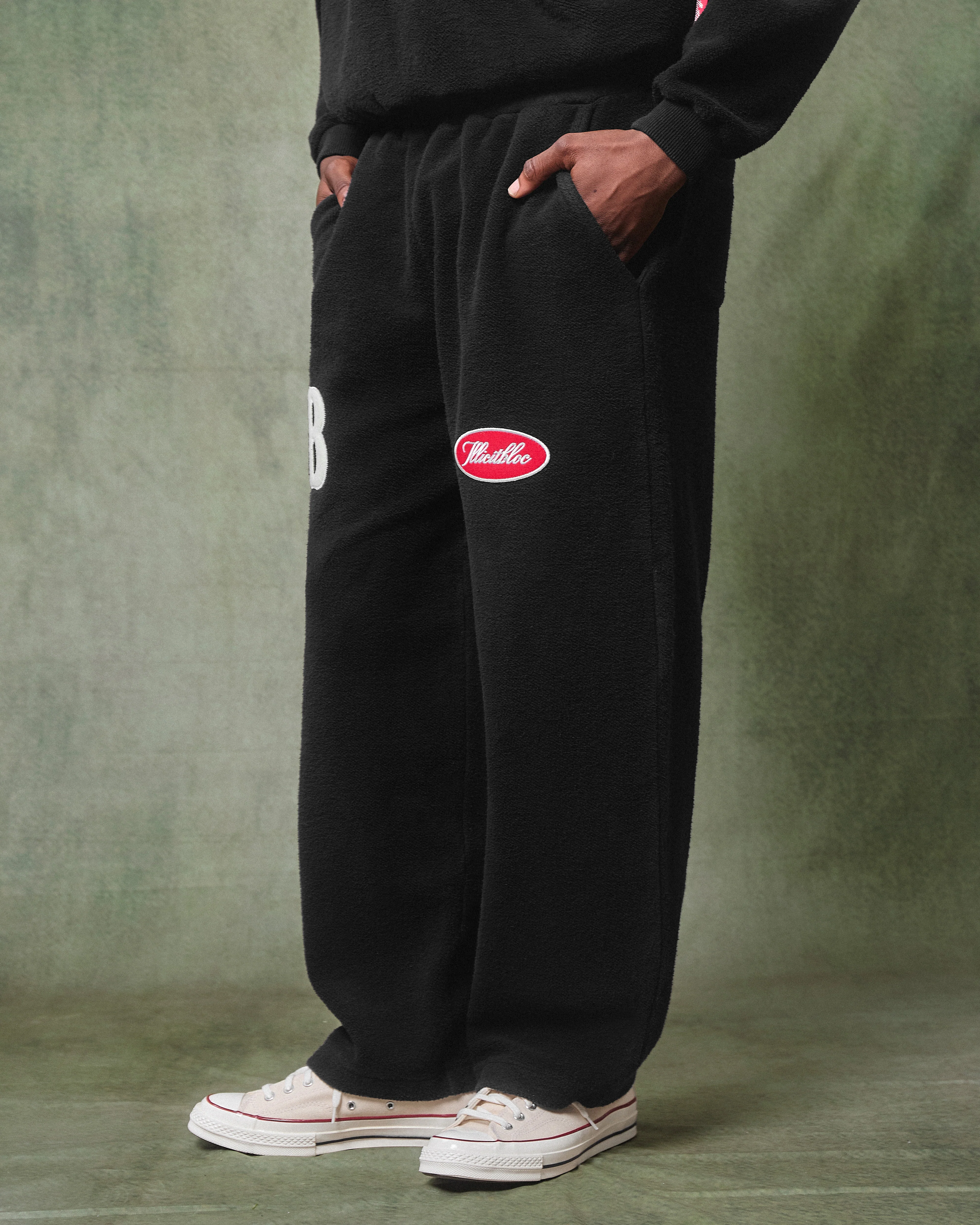 SPELLOUT TEDDYKNIT™ SWEATPANTS - VINTAGE BLACK - Image 3